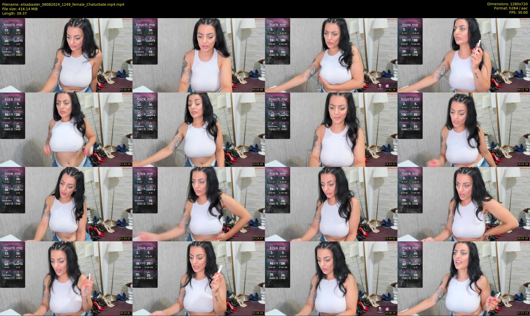 elisabaxter — 40 minute Chaturbate female cam show recording, 720p, Aug 8, 2024