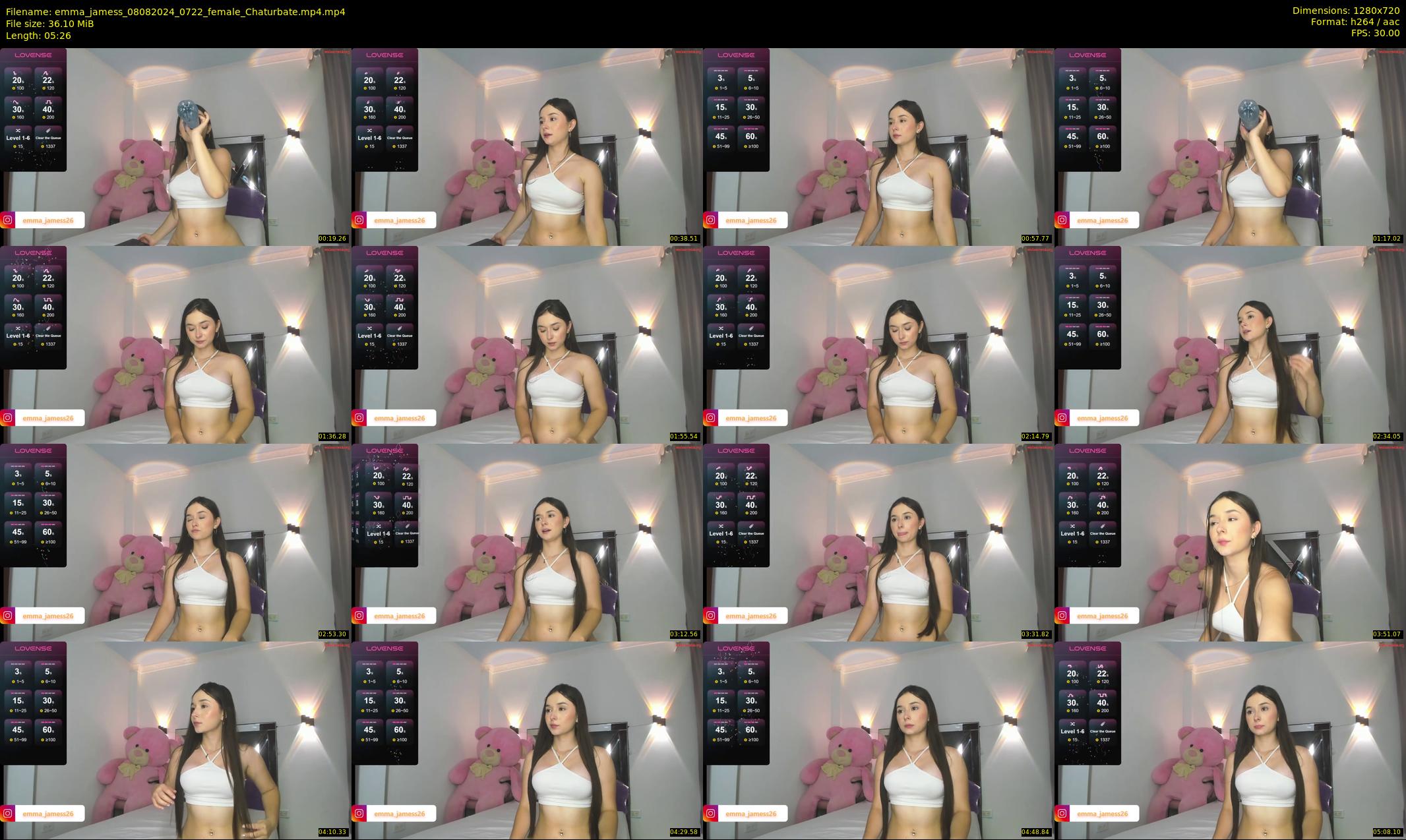 emma_jamess — 6 minute Chaturbate female cam show recording, 720p, Aug 8, 2024