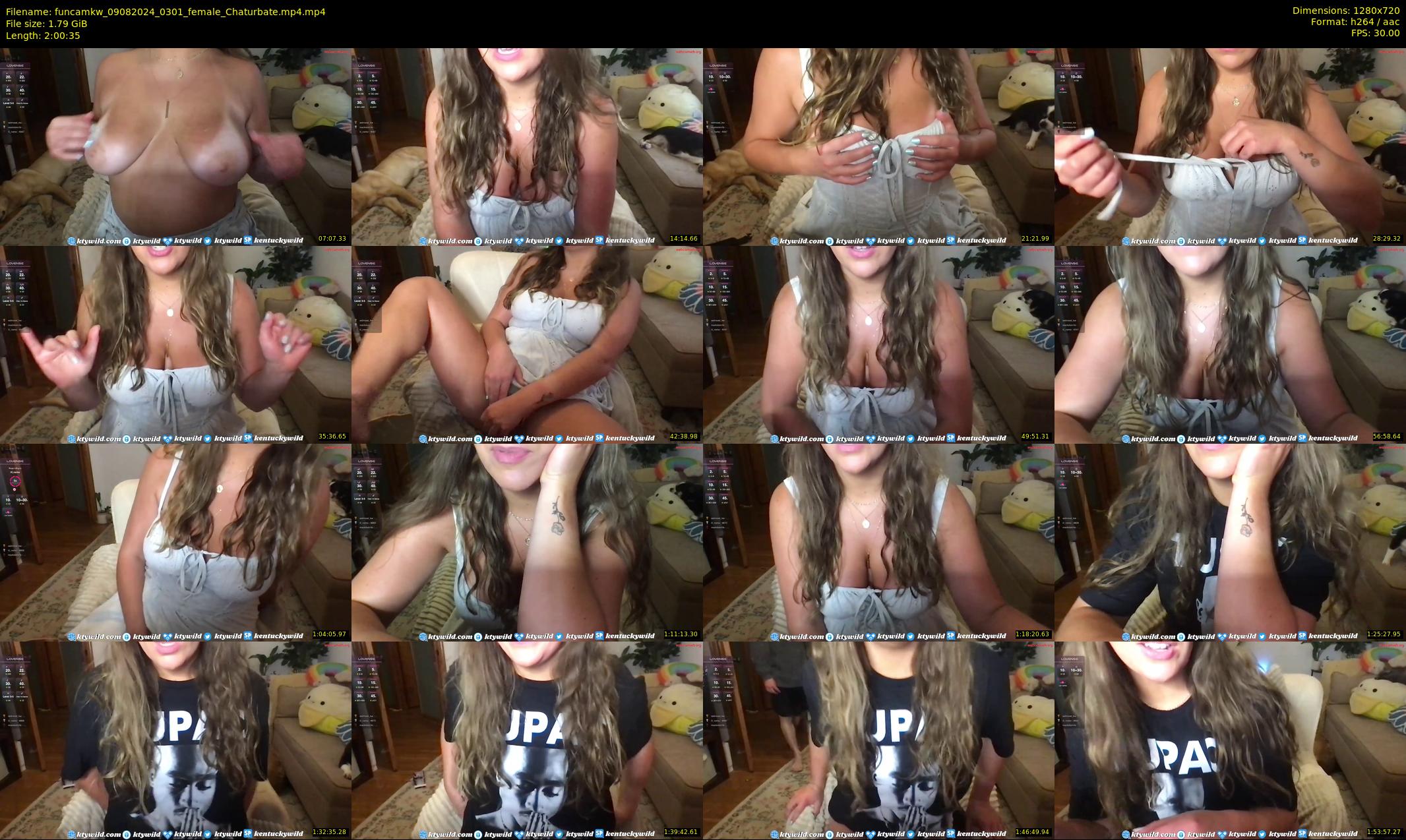 funcamkw — 121 minute Chaturbate female cam show recording, 720p, Aug 9, 2024