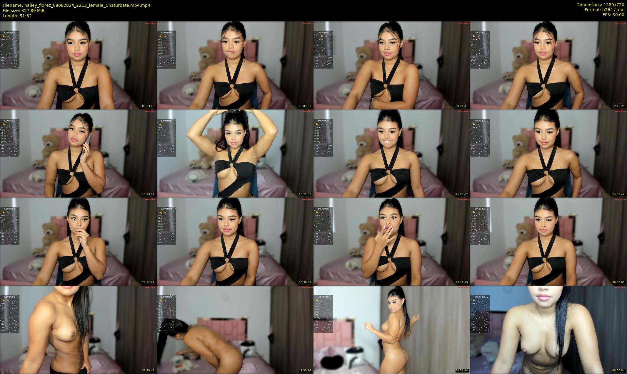 hailey_florez — 52 minute Chaturbate female cam show recording, 720p, Aug 8, 2024