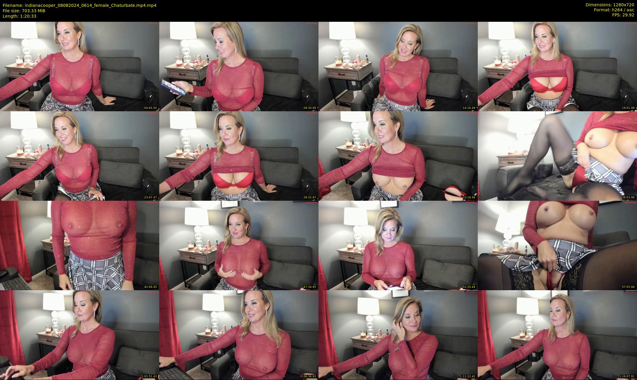 indianacooper — 81 minute Chaturbate female cam show recording, 720p, Aug 8, 2024