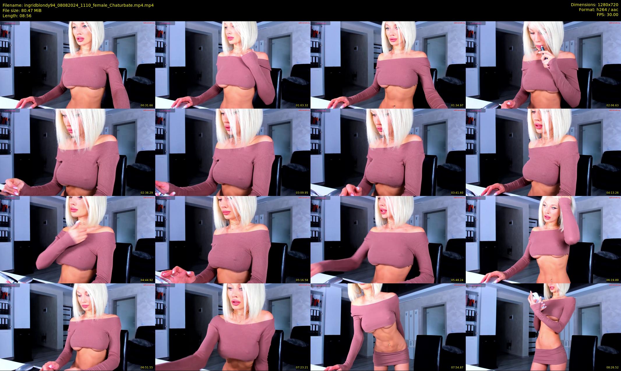 ingridblondy94 — 9 minute Chaturbate female cam show recording, 720p, Aug 8, 2024