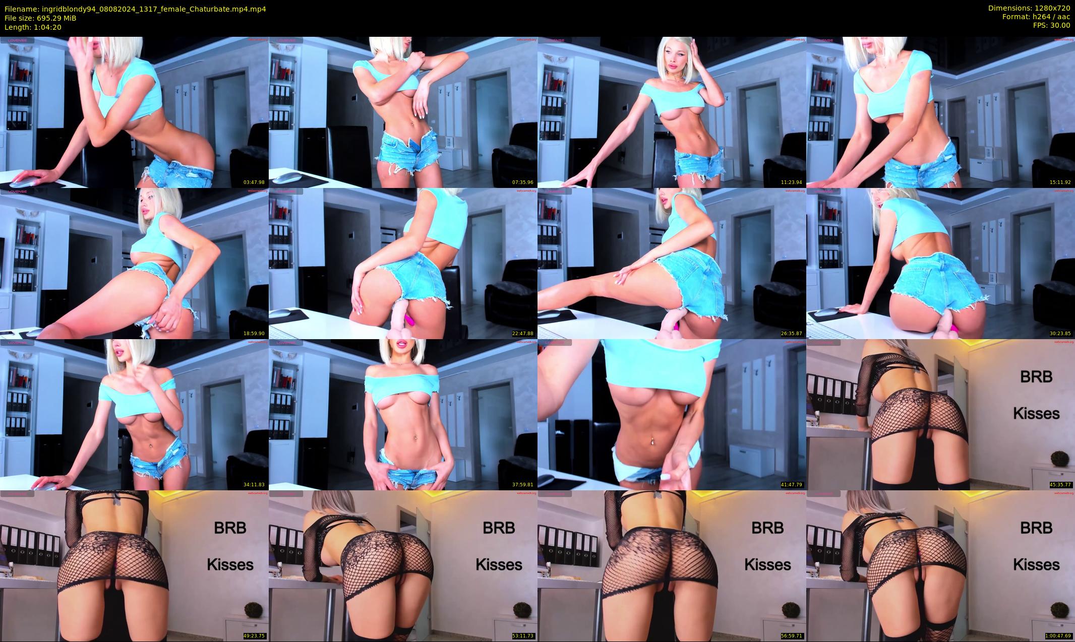 ingridblondy94 — 65 minute Chaturbate female cam show recording, 720p, Aug 8, 2024
