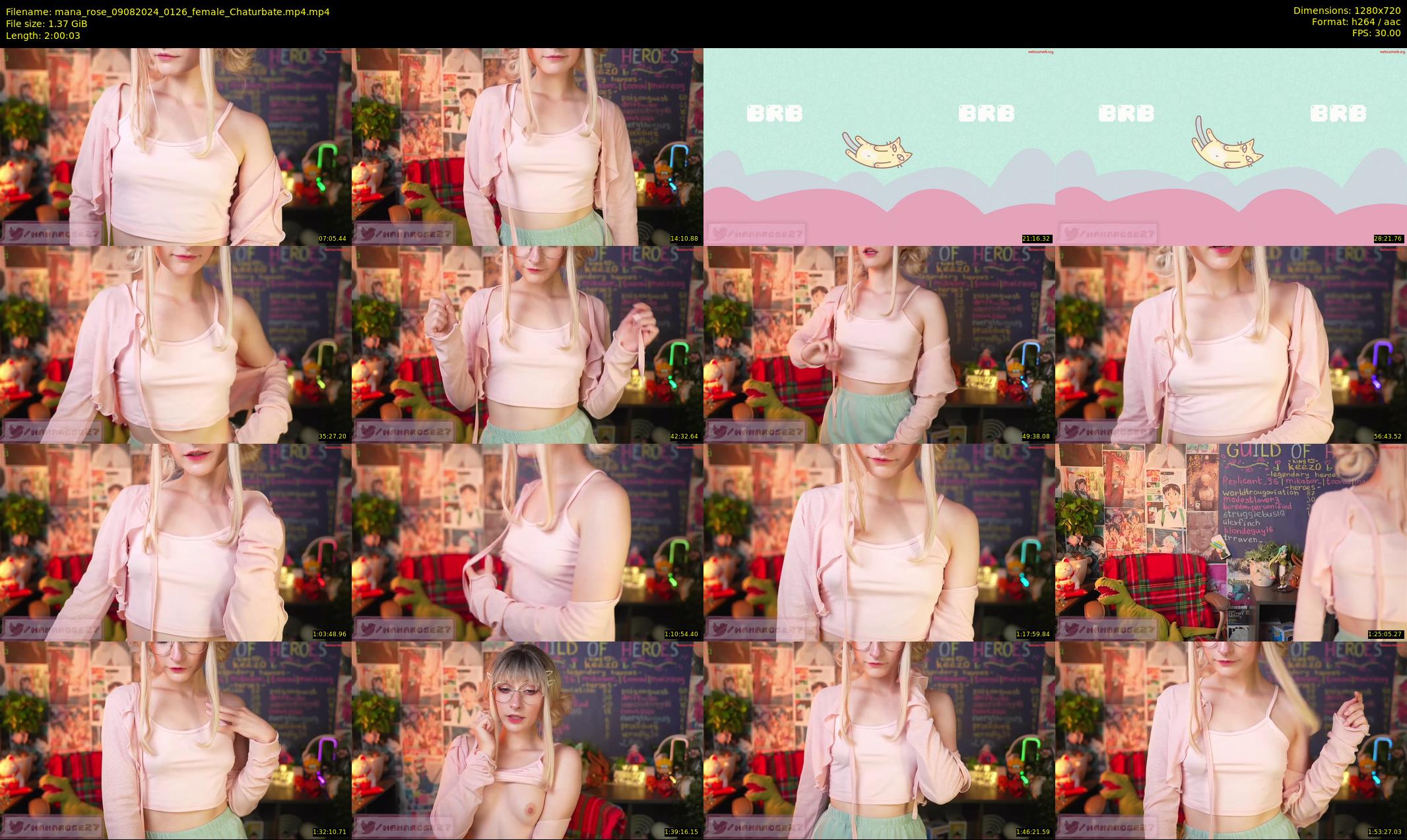 mana_rose — 121 minute Chaturbate female cam show recording, 720p, Aug 9, 2024