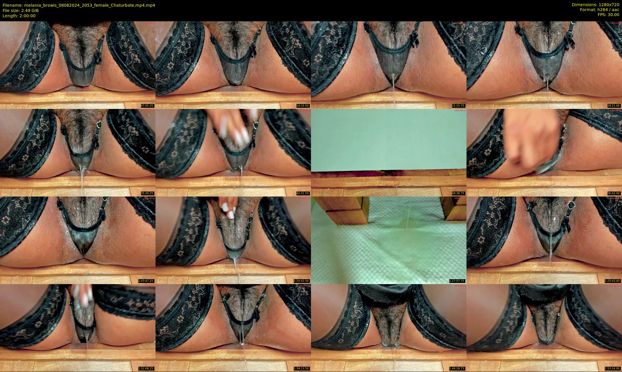 melania_browis — 120 minute Chaturbate female cam show recording, 720p, Aug 8, 2024
