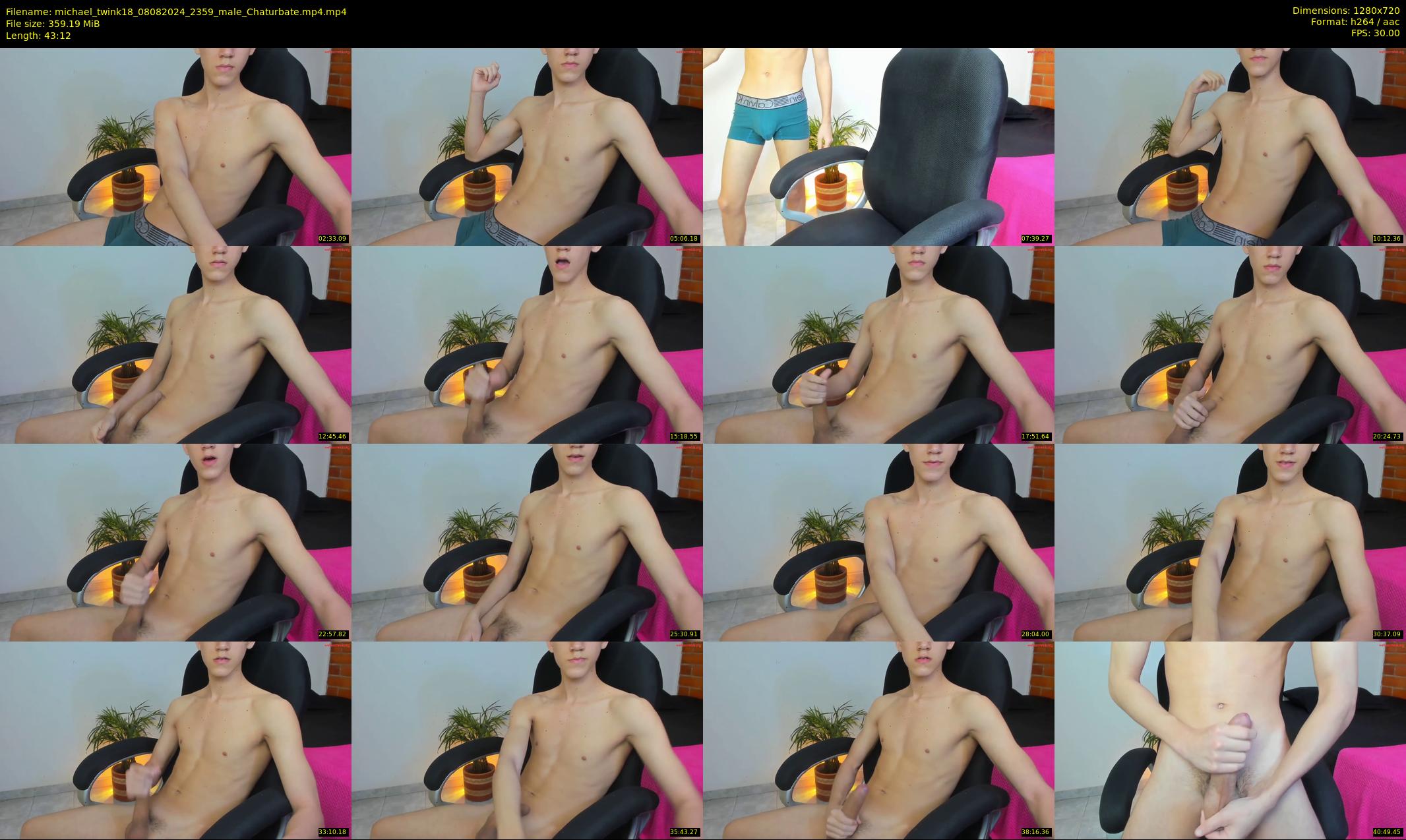michael_twink18 — 44 minute Chaturbate male cam show recording, 720p, Aug 8, 2024