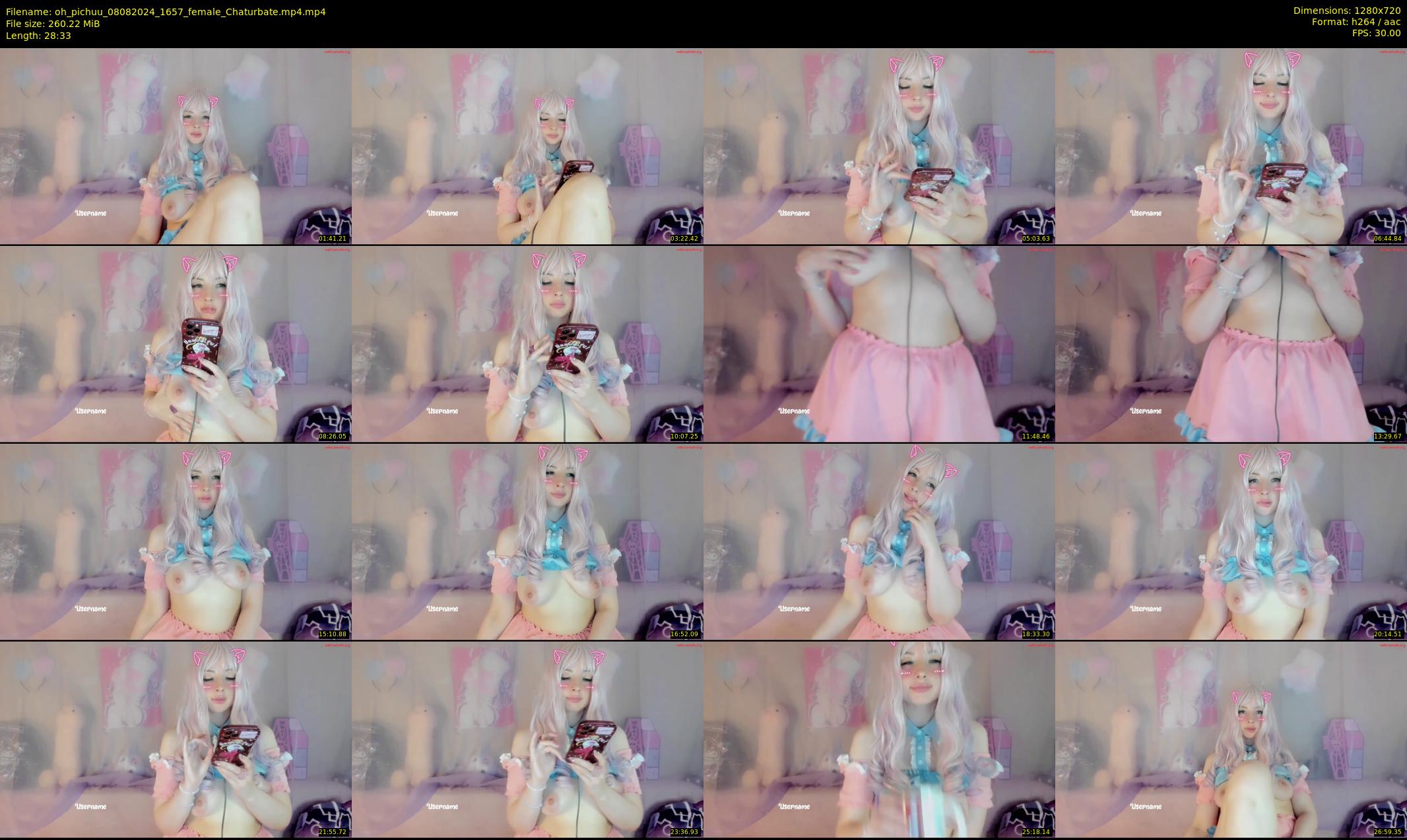 oh_pichuu — 29 minute Chaturbate female cam show recording, 720p, Aug 8, 2024