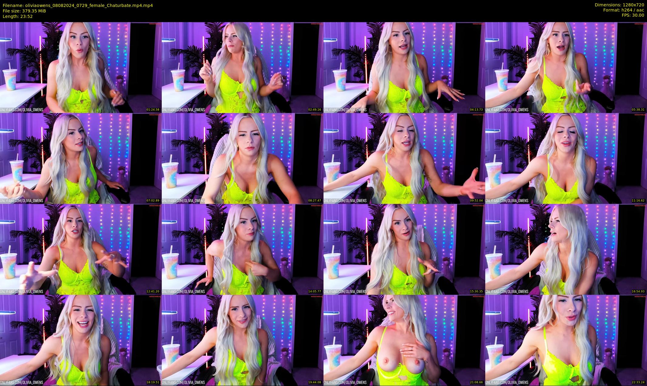 oliviaowens — 24 minute Chaturbate female cam show recording, 720p, Aug 8, 2024