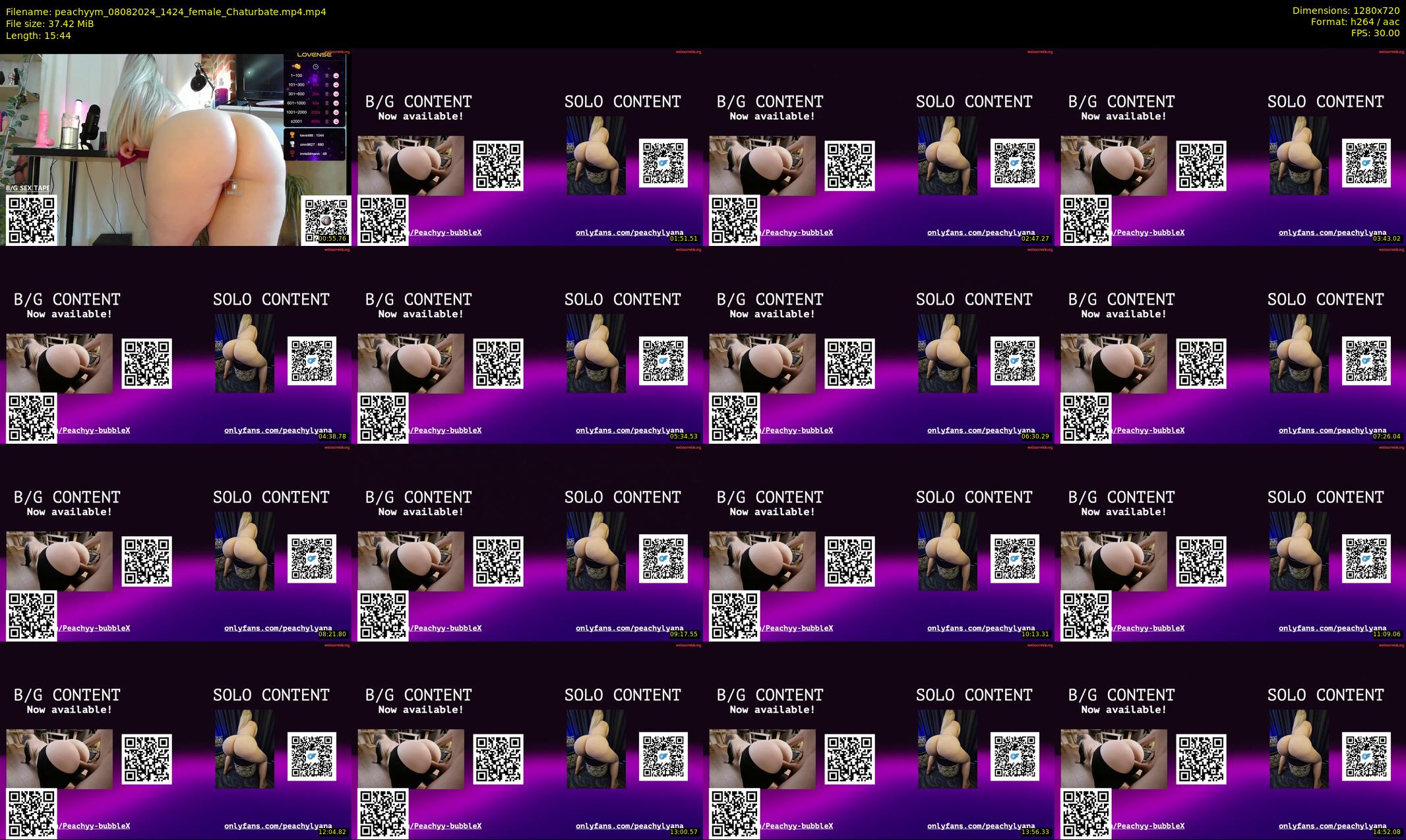 peachyym — 16 minute Chaturbate female cam show recording, 720p, Aug 8, 2024