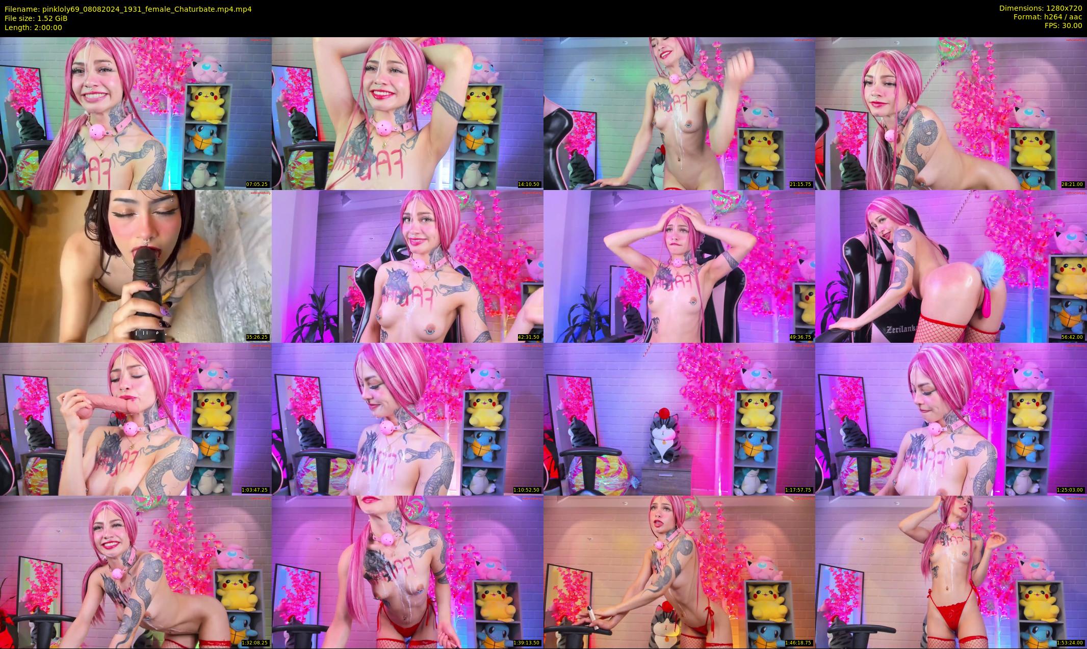 pinkloly69 — 120 minute Chaturbate female cam show recording, 720p, Aug 8, 2024