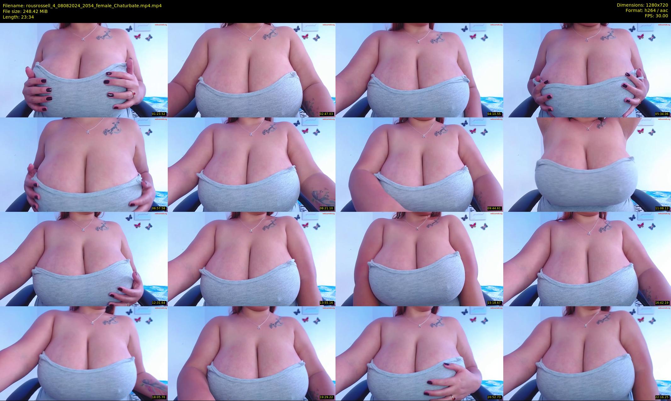 rousrossell_4 — 24 minute Chaturbate female cam show recording, 720p, Aug 8, 2024