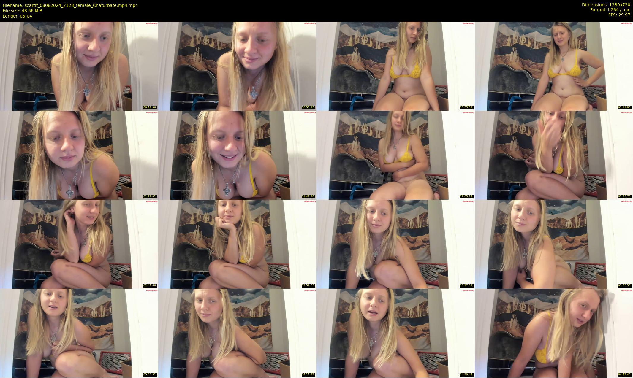 scartit — 6 minute Chaturbate female cam show recording, 720p, Aug 8, 2024