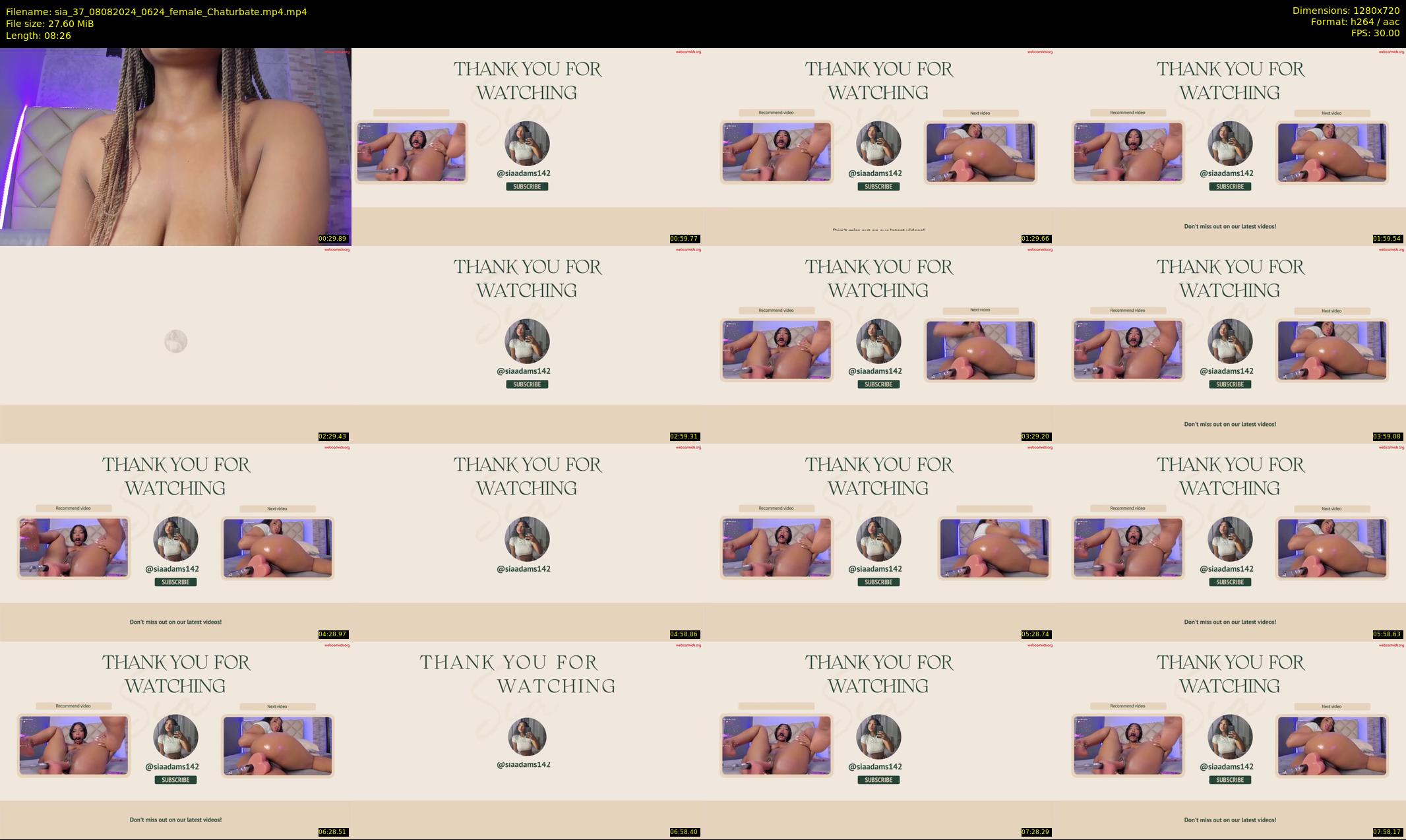 sia_37 — 9 minute Chaturbate female cam show recording, 720p, Aug 8, 2024
