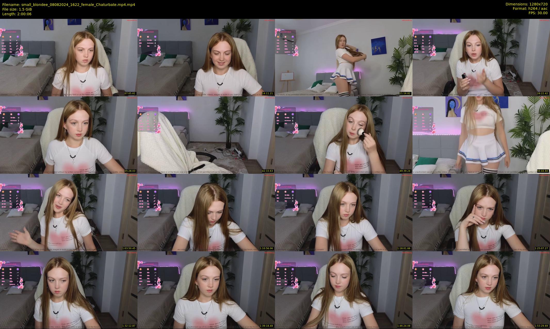 small_blondee — 121 minute Chaturbate female cam show recording, 720p, Aug 8, 2024