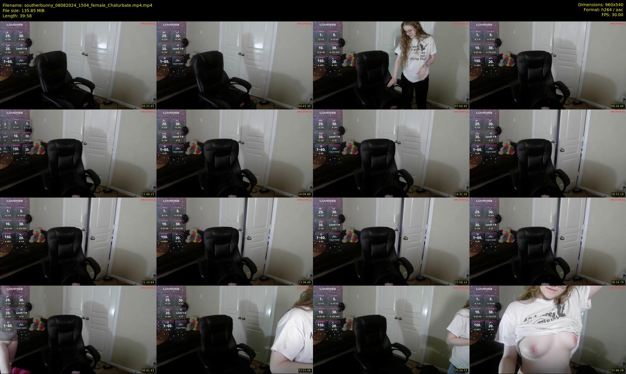 southerbunny — 40 minute Chaturbate female cam show recording, 480p, Aug 8, 2024