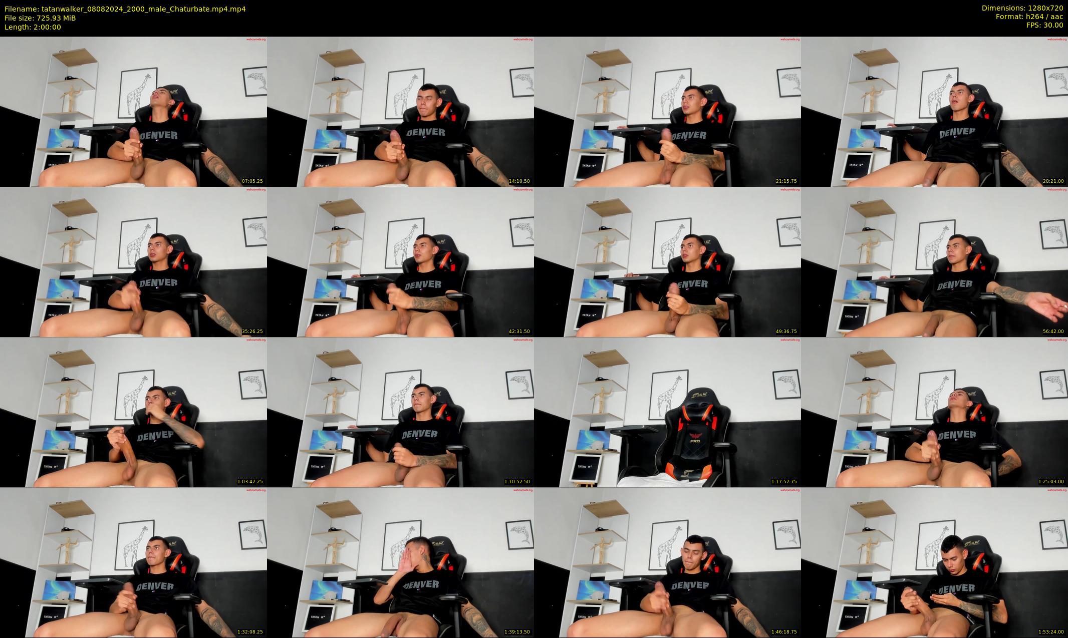 tatanwalker — 120 minute Chaturbate male cam show recording, 720p, Aug 8, 2024
