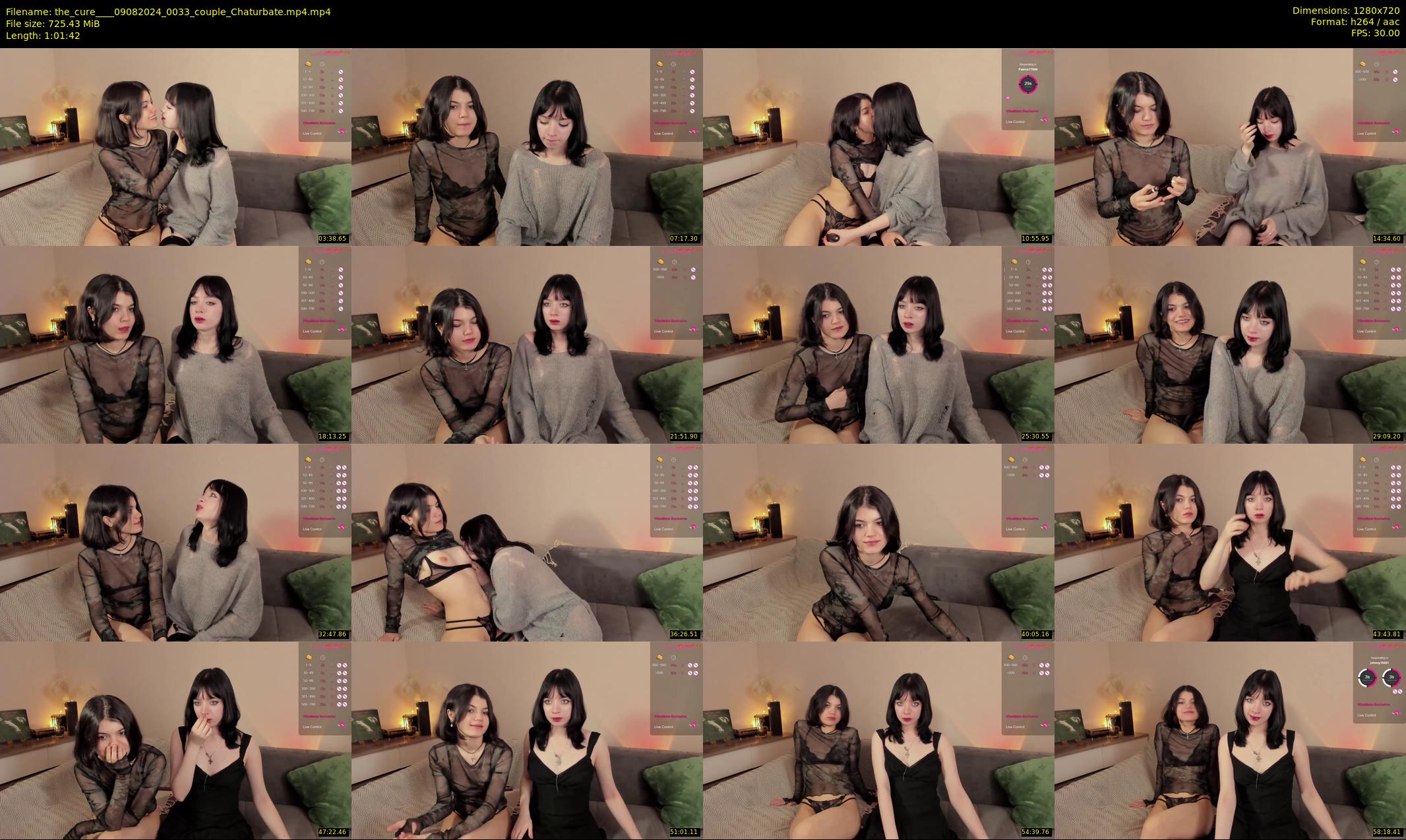 the_cure___ — 62 minute Chaturbate couple cam show recording, 720p, Aug 9, 2024
