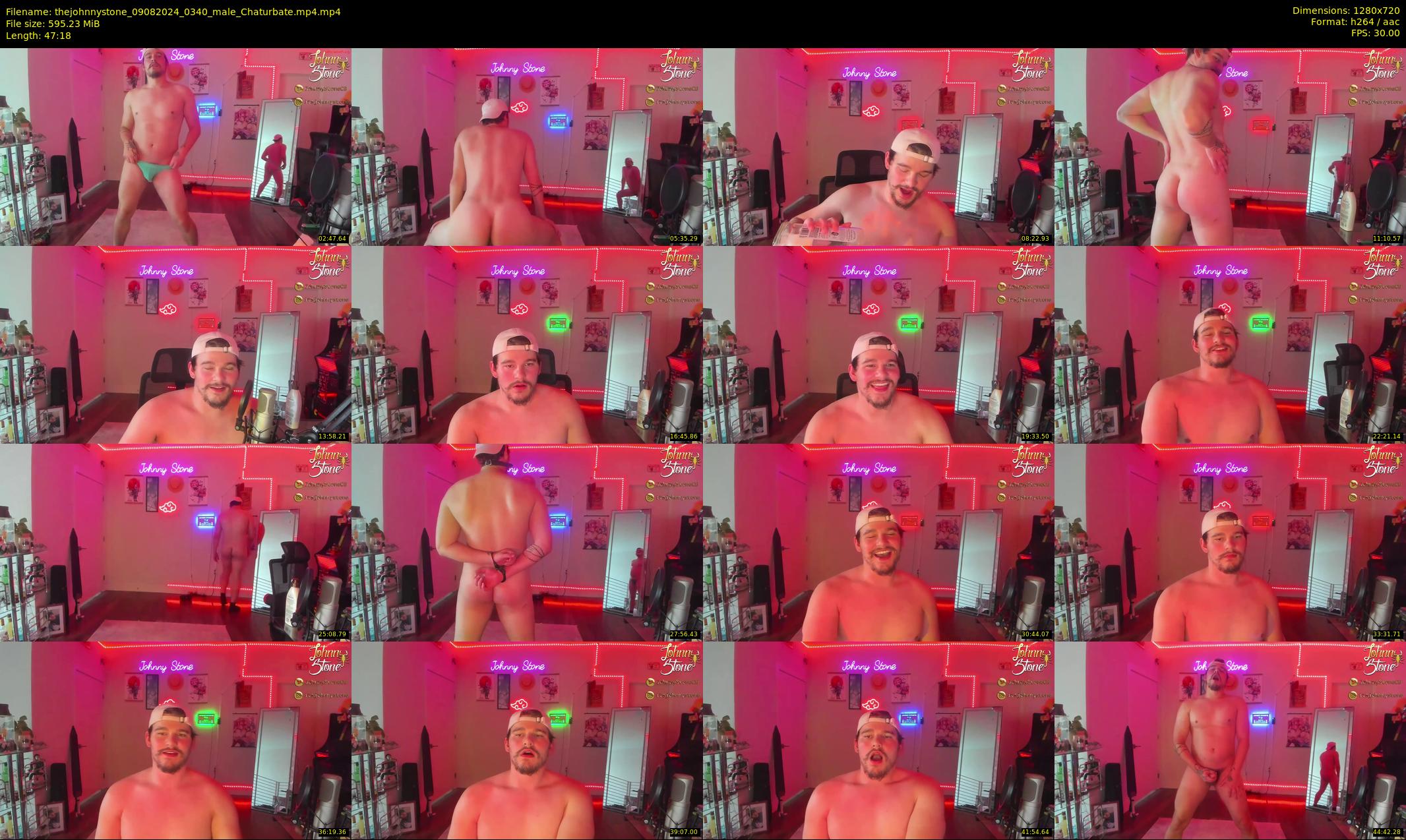 thejohnnystone — 48 minute Chaturbate male cam show recording, 720p, Aug 9, 2024