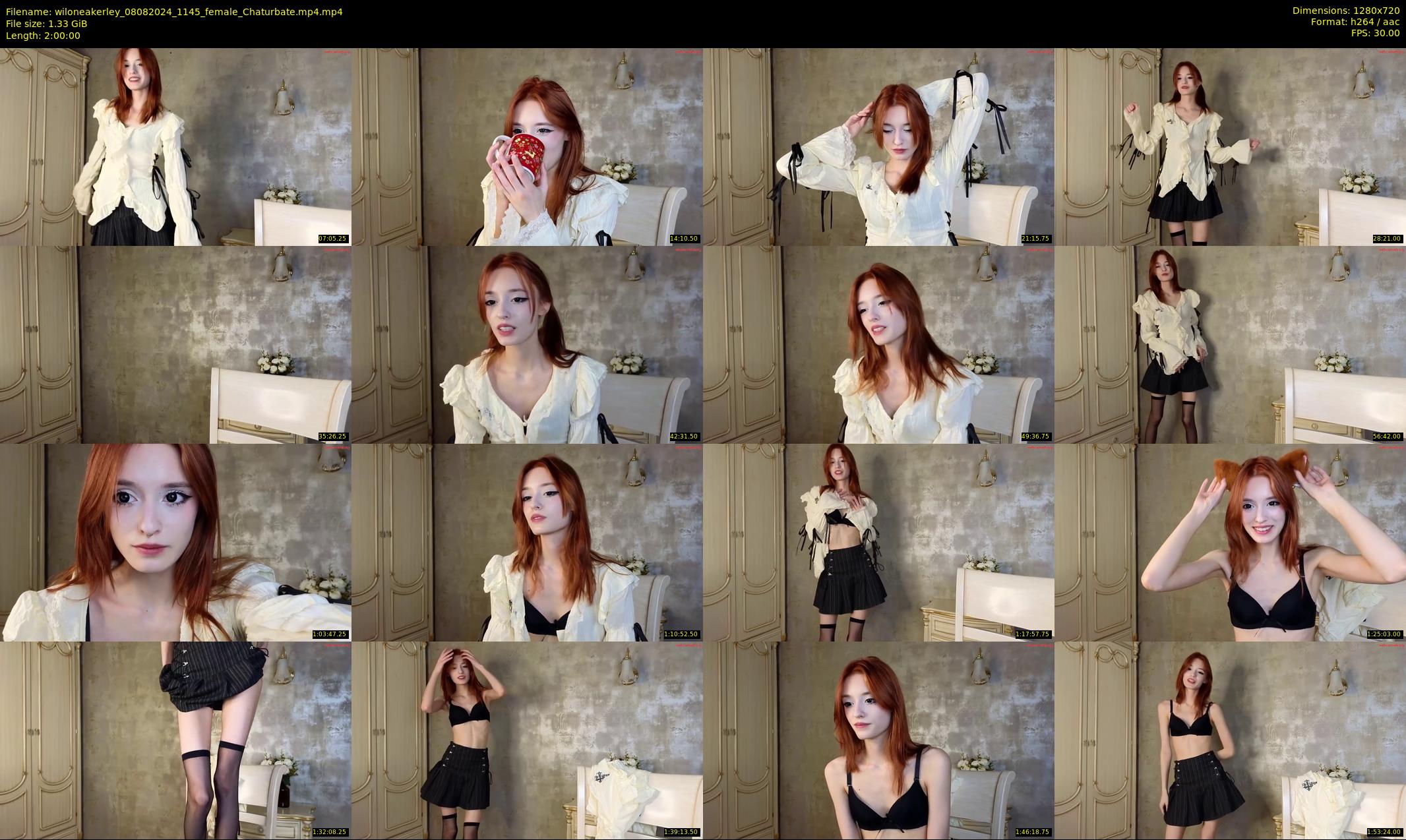 wiloneakerley — 120 minute Chaturbate female cam show recording, 720p, Aug 8, 2024