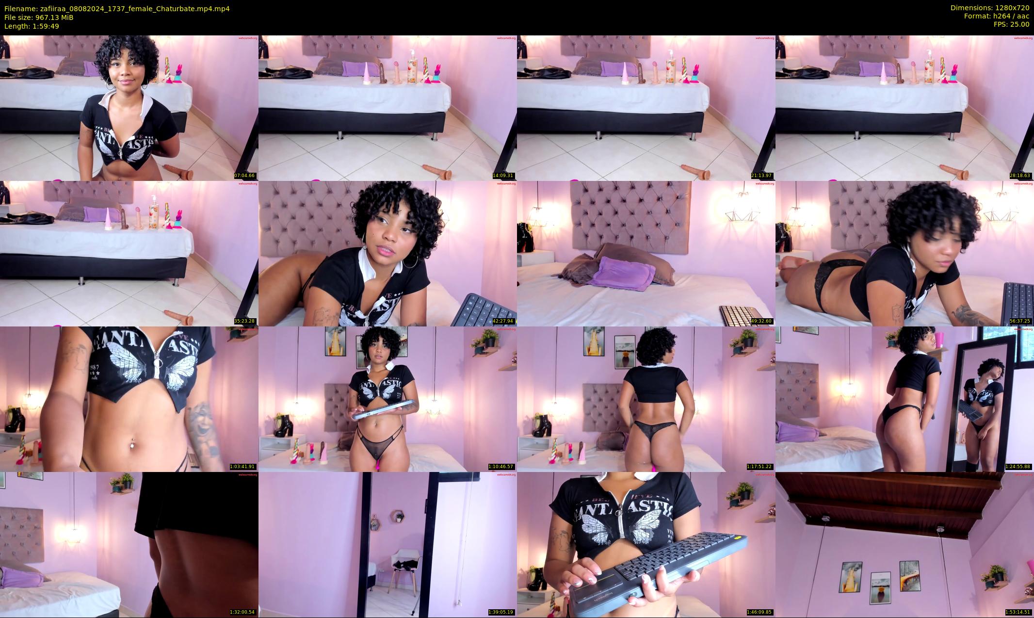 zafiiraa — 120 minute Chaturbate female cam show recording, 720p, Aug 8, 2024
