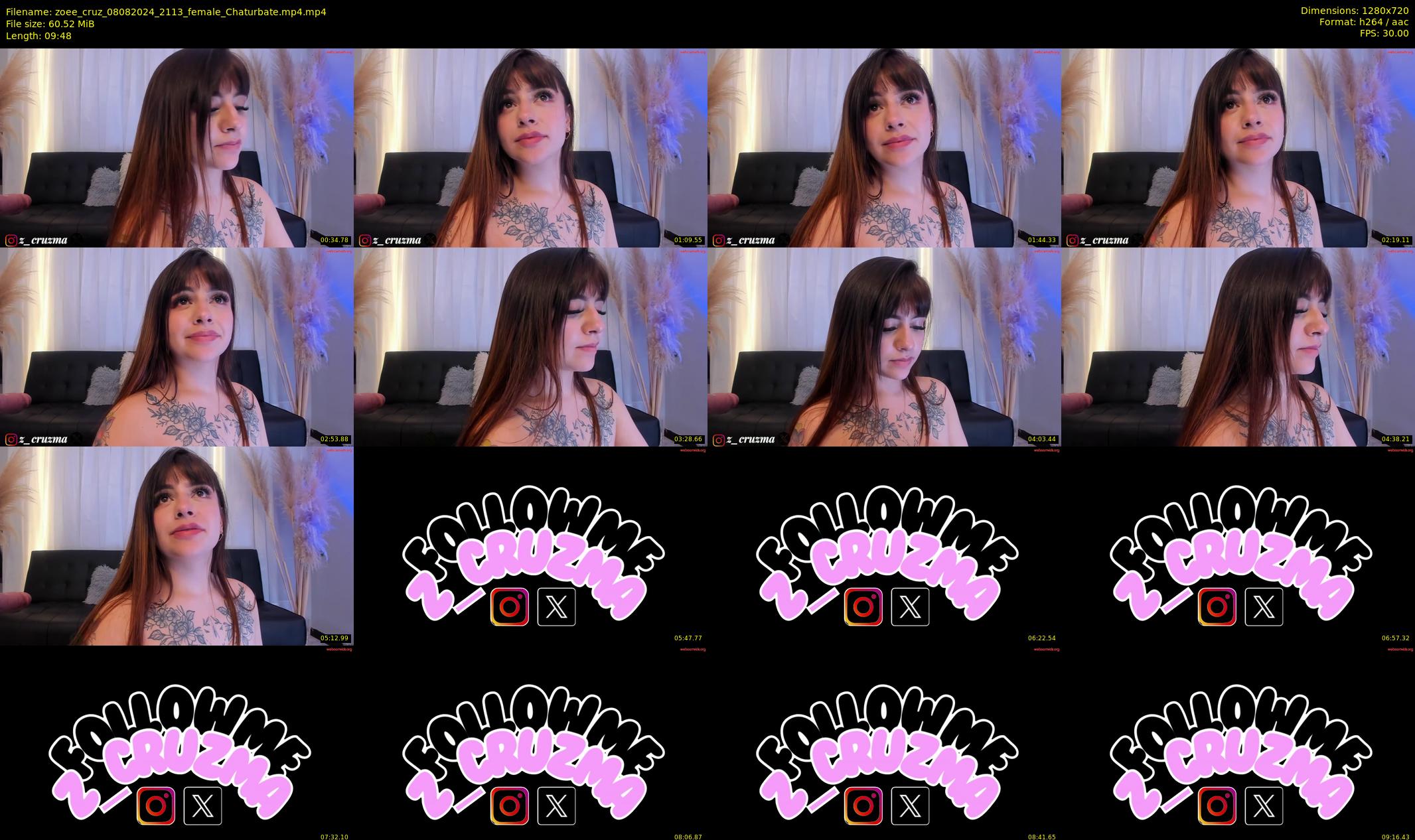 zoee_cruz — 10 minute Chaturbate female cam show recording, 720p, Aug 8, 2024