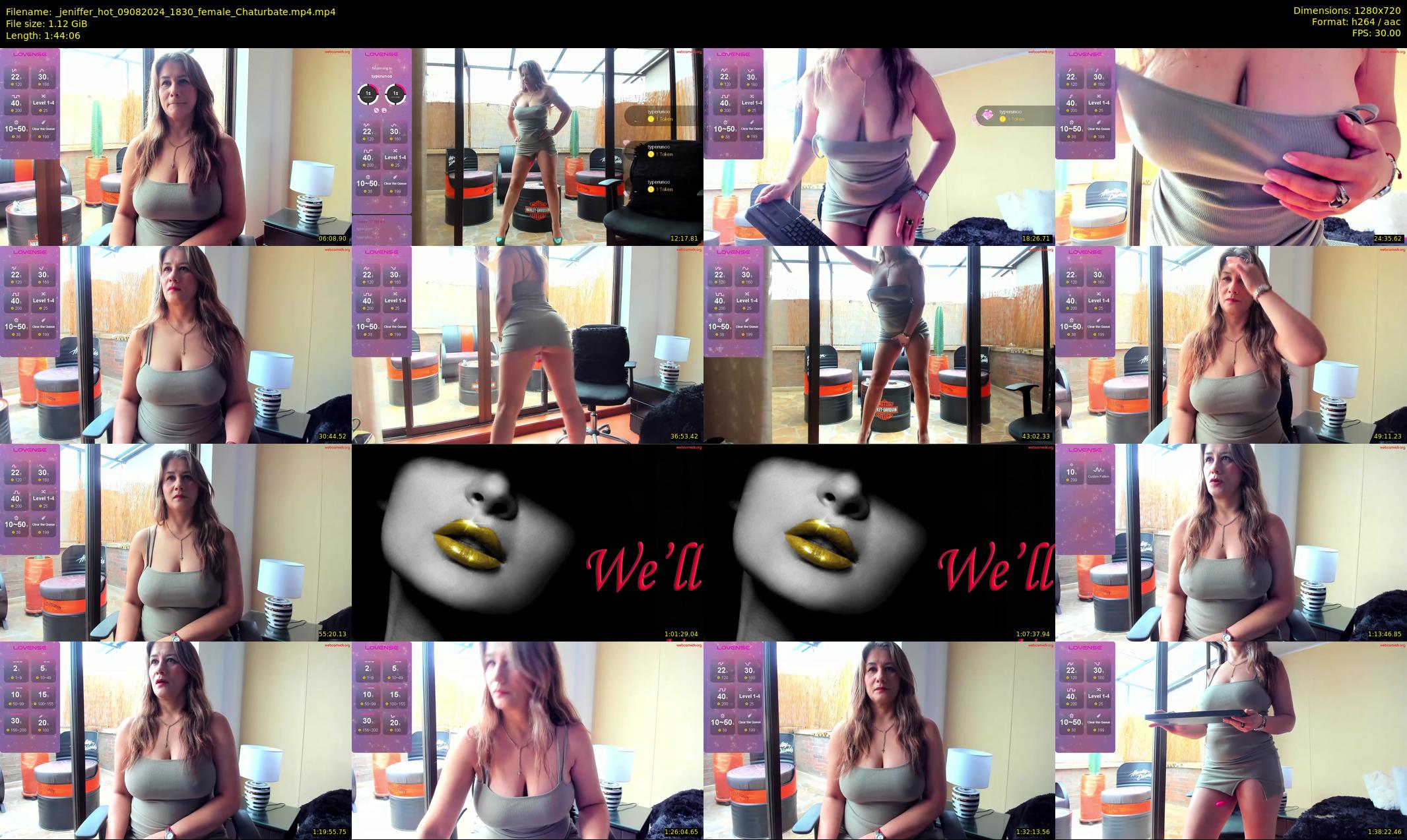 _jeniffer_hot — 105 minute Chaturbate female cam show recording, 720p, Aug 9, 2024