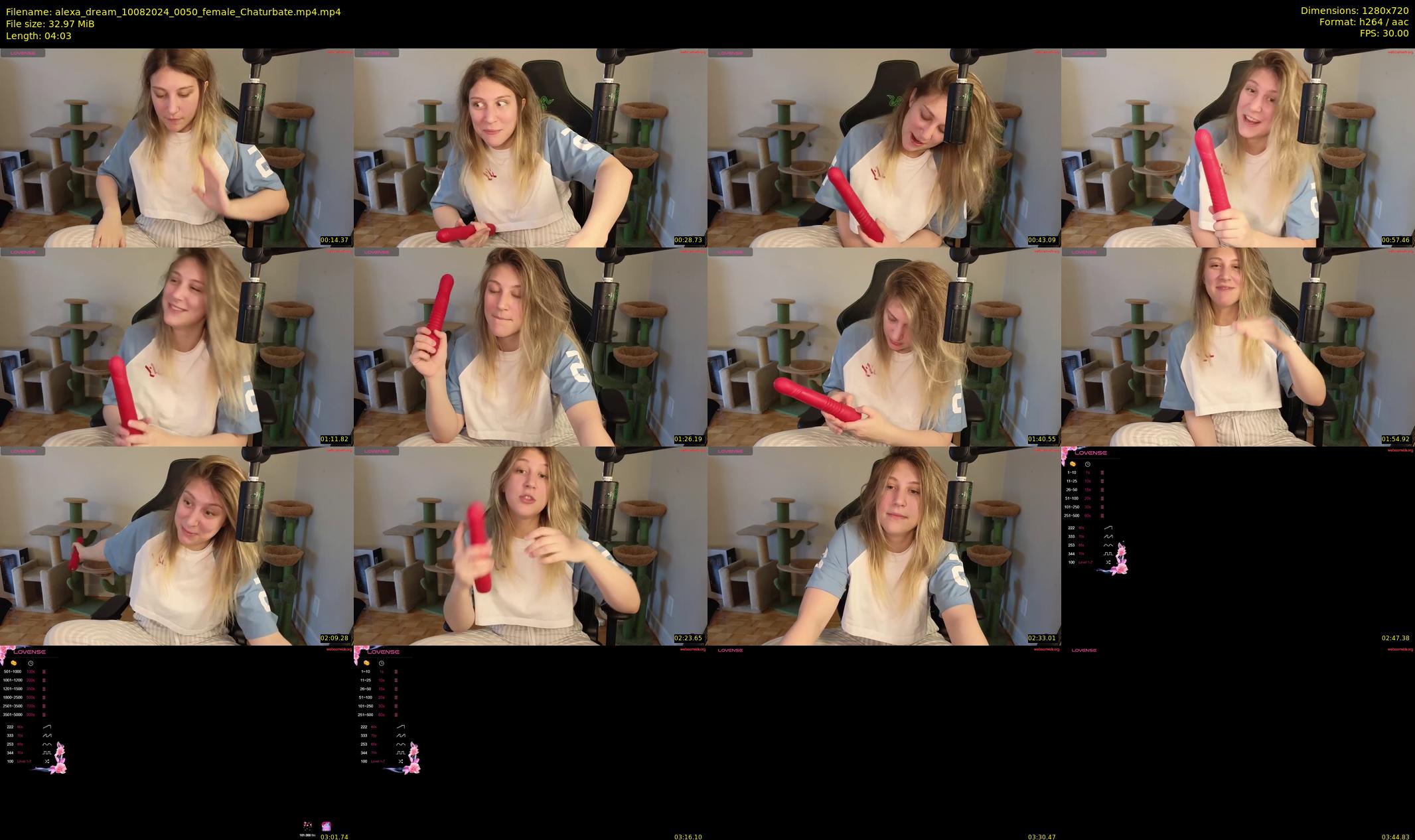 alexa_dream — 5 minute Chaturbate female cam show recording, 720p, Aug 10, 2024