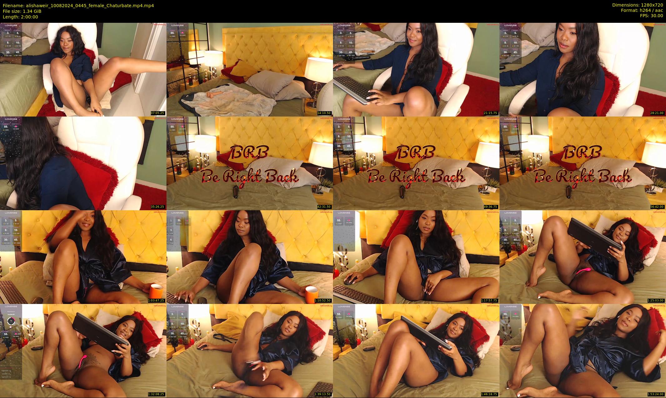 alishaweir — 120 minute Chaturbate female cam show recording, 720p, Aug 10, 2024