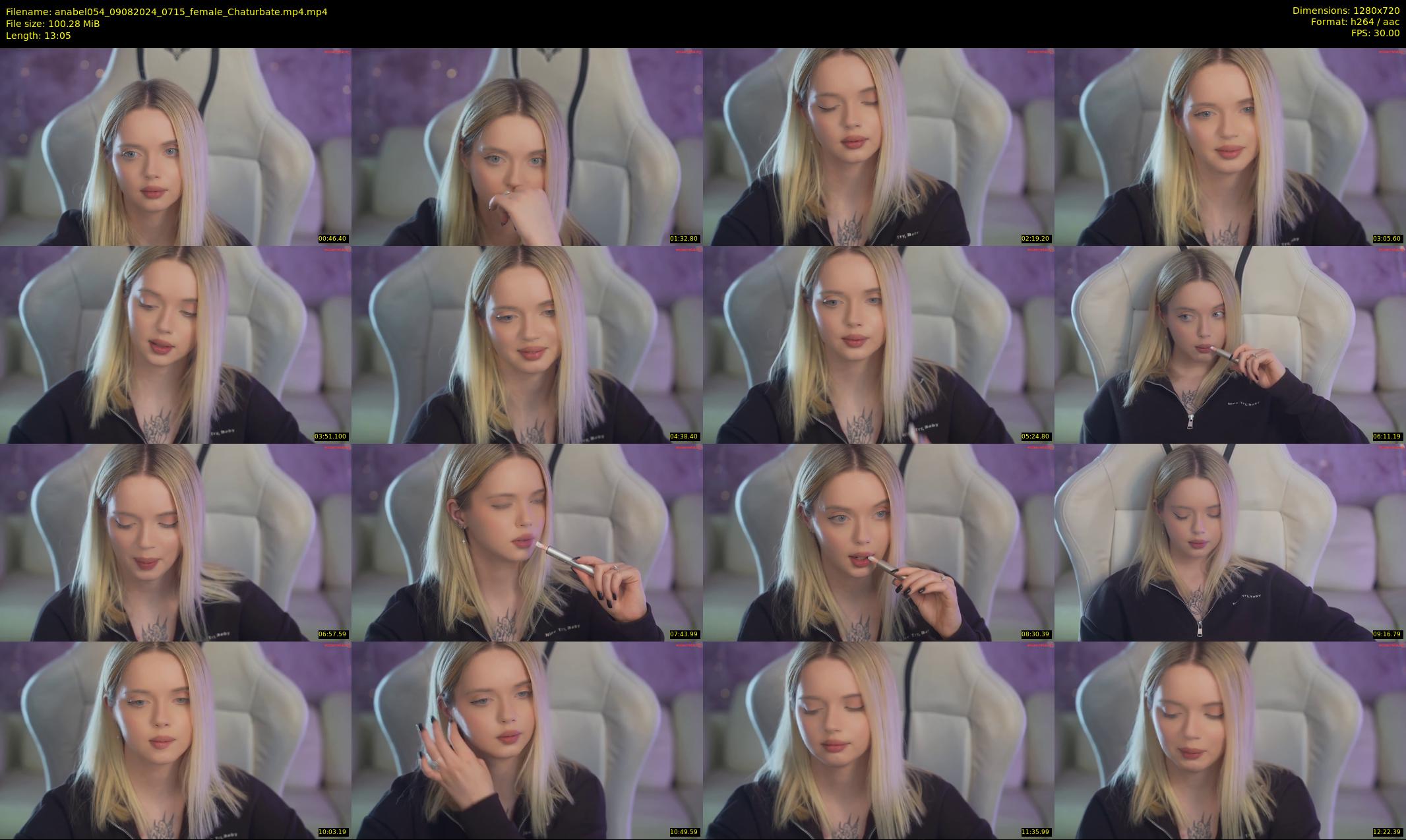 anabel054 — 14 minute Chaturbate female cam show recording, 720p, Aug 9, 2024