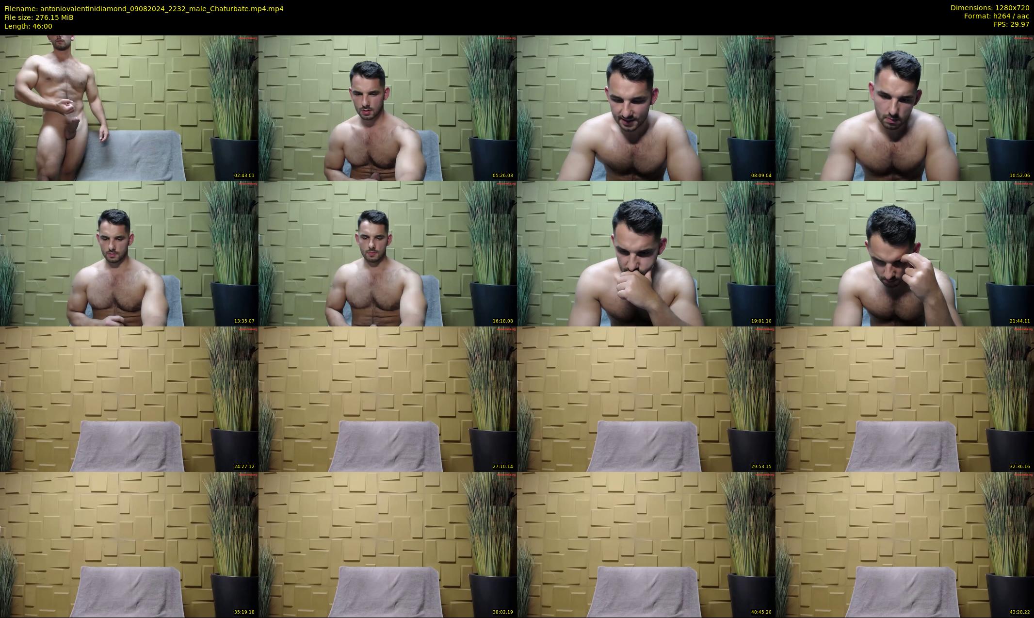 antoniovalentinidiamond — 46 minute Chaturbate male cam show recording, 720p, Aug 9, 2024