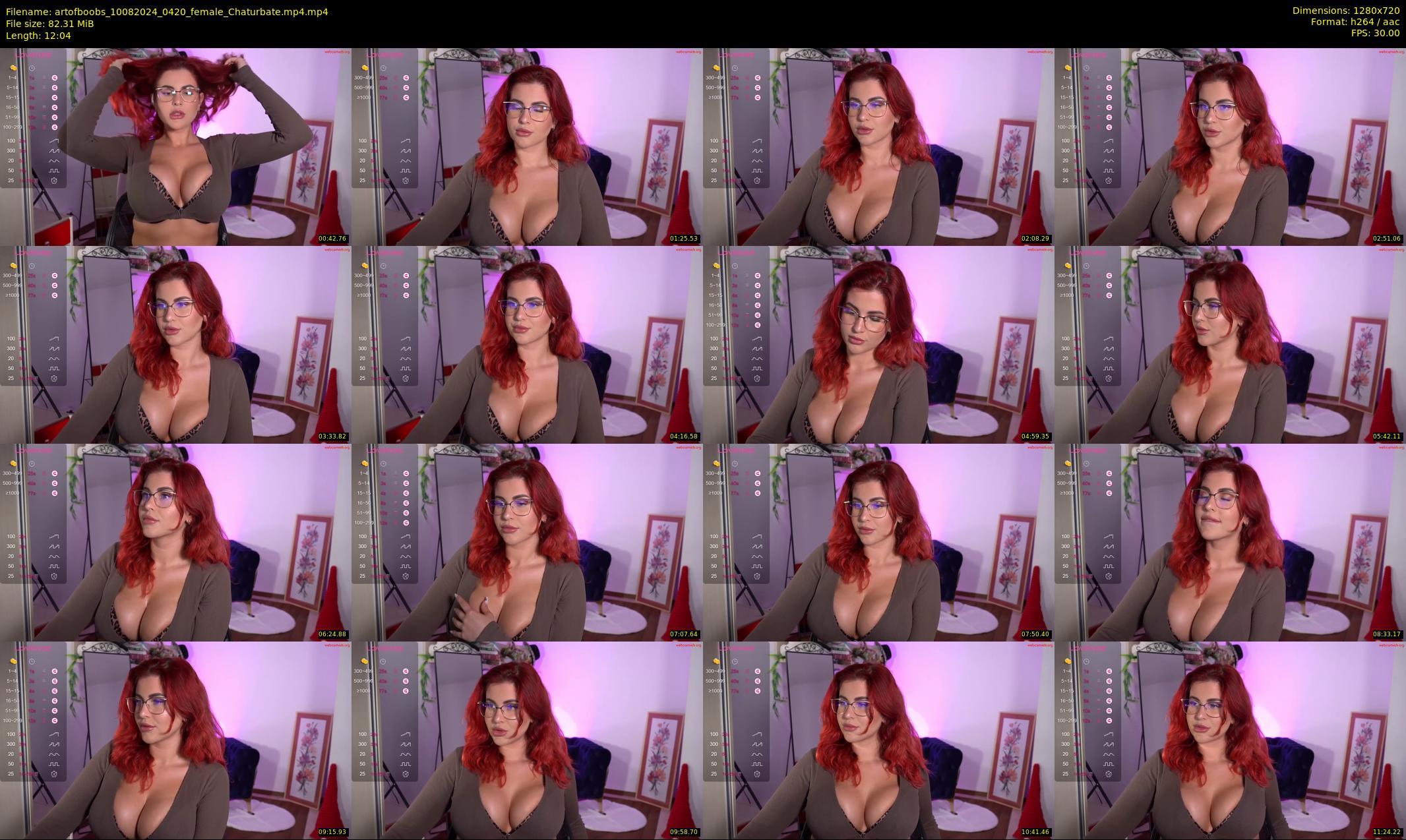 artofboobs — 13 minute Chaturbate female cam show recording, 720p, Aug 10, 2024