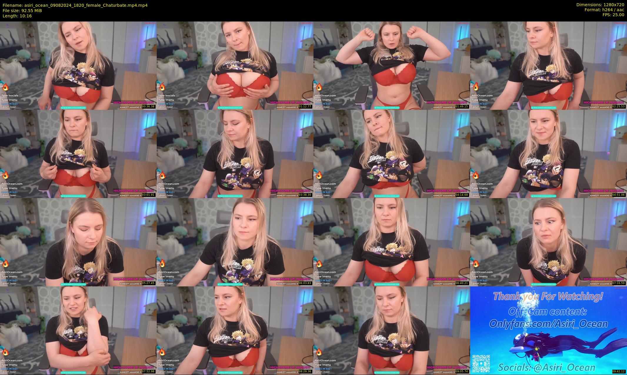 asiri_ocean — 11 minute Chaturbate female cam show recording, 720p, Aug 9, 2024
