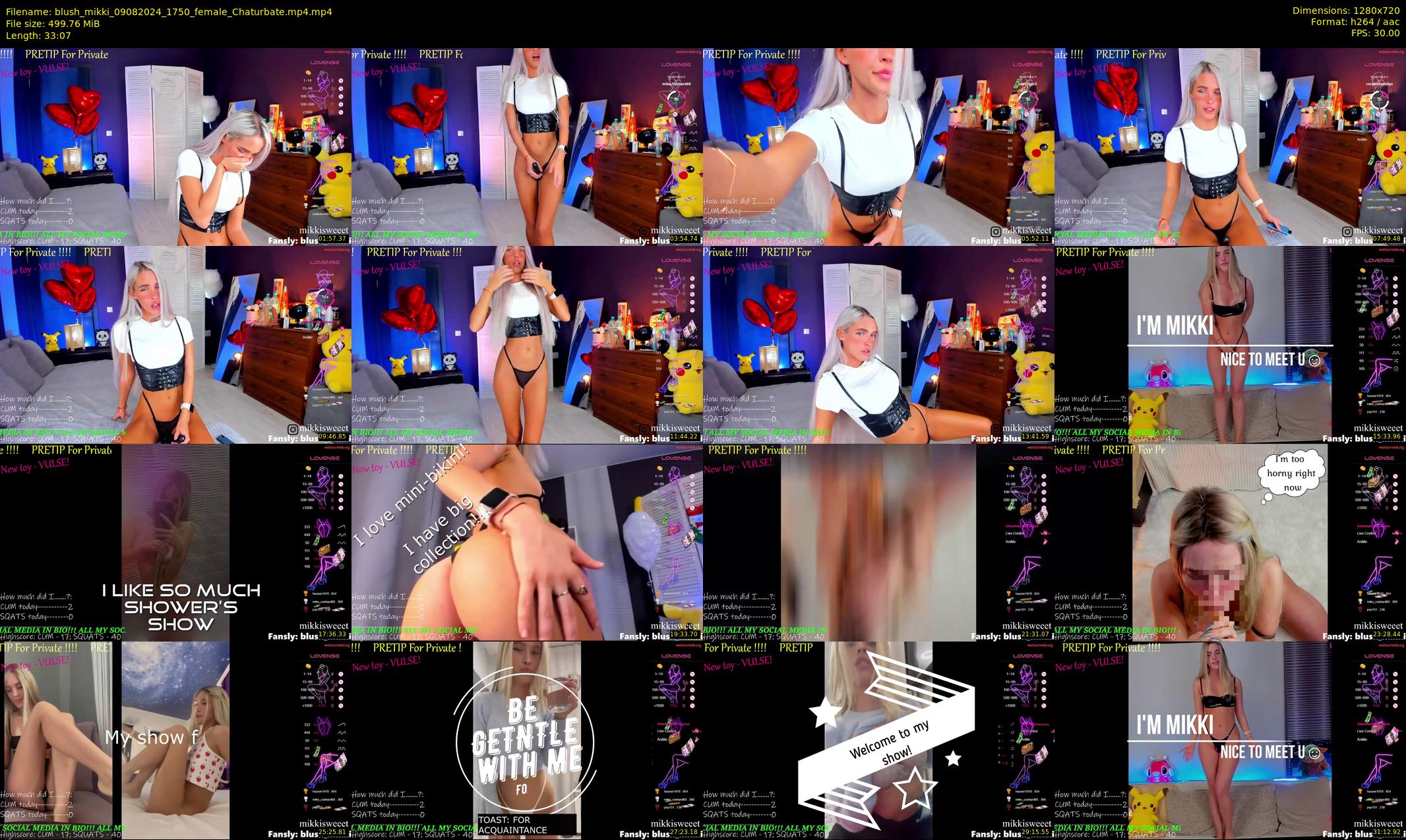blush_mikki — 34 minute Chaturbate female cam show recording, 720p, Aug 9, 2024