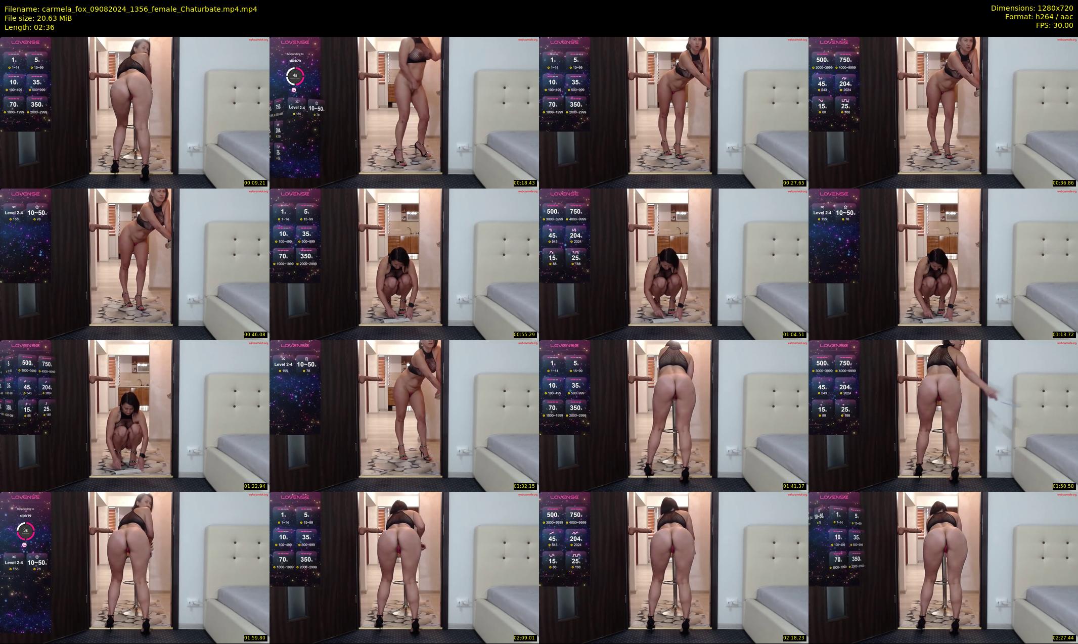 carmela_fox — 3 minute Chaturbate female cam show recording, 720p, Aug 9, 2024