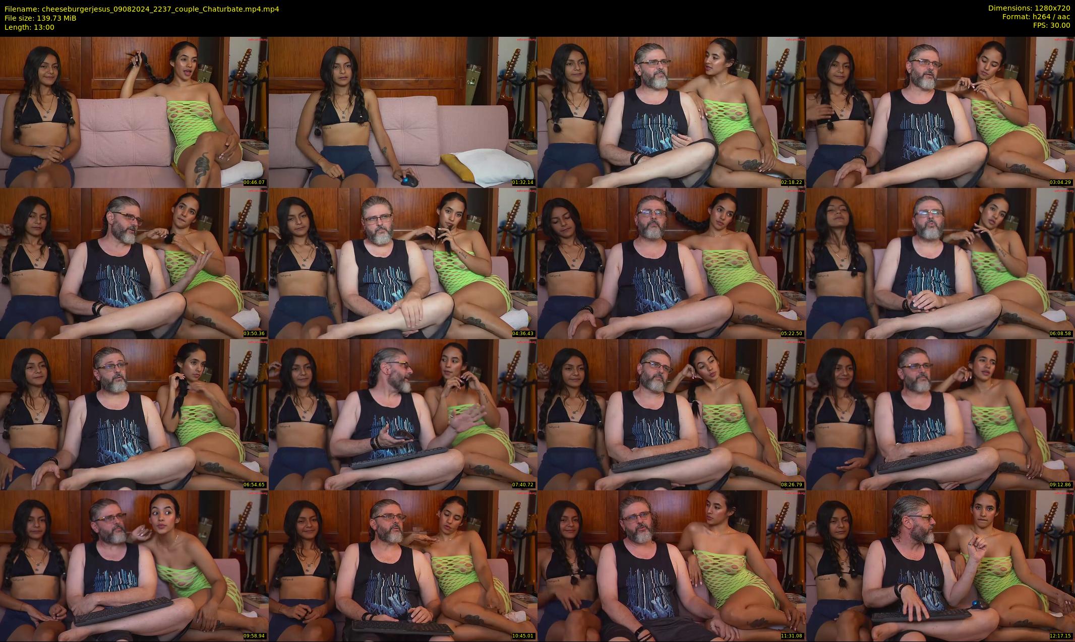 cheeseburgerjesus — 13 minute Chaturbate couple cam show recording, 720p, Aug 9, 2024