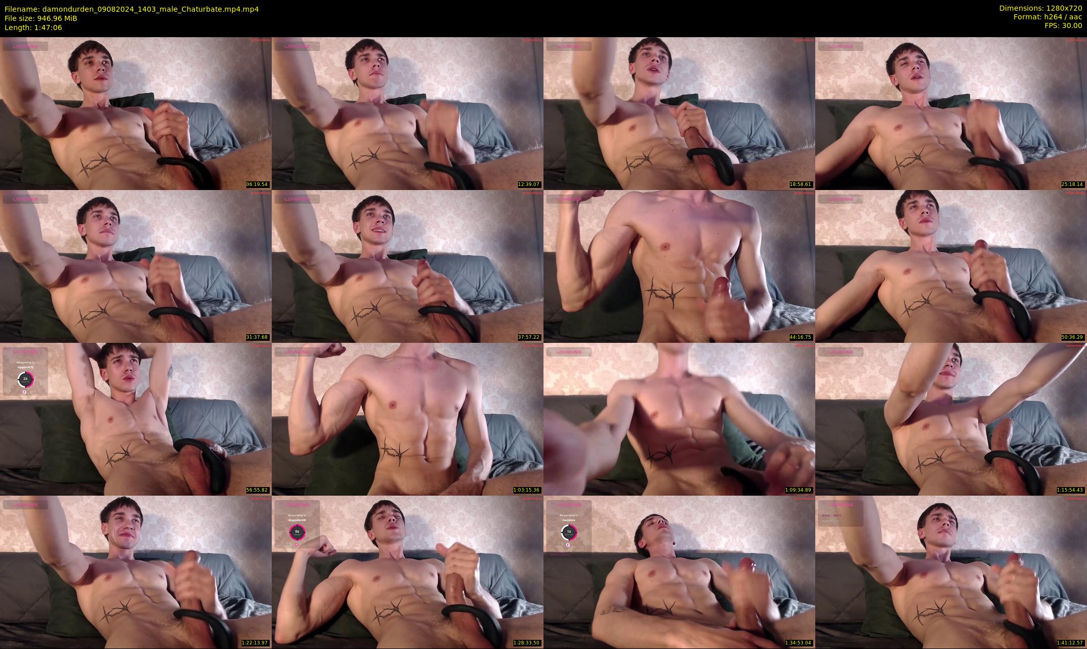 damondurden — 108 minute Chaturbate male cam show recording, 720p, Aug 9, 2024