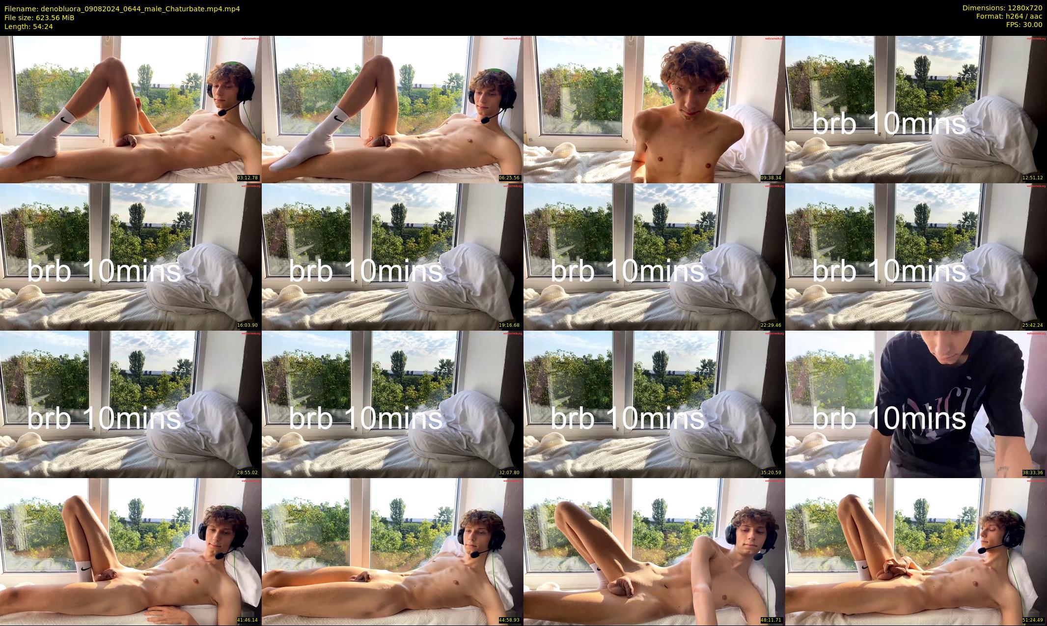 denobluora — 55 minute Chaturbate male cam show recording, 720p, Aug 9, 2024