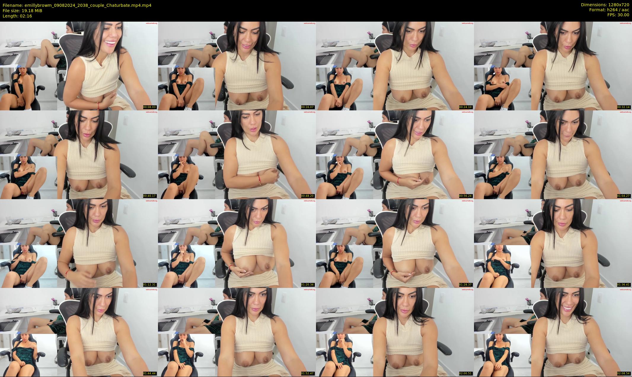 emillybrowm — 3 minute Chaturbate couple cam show recording, 720p, Aug 9, 2024
