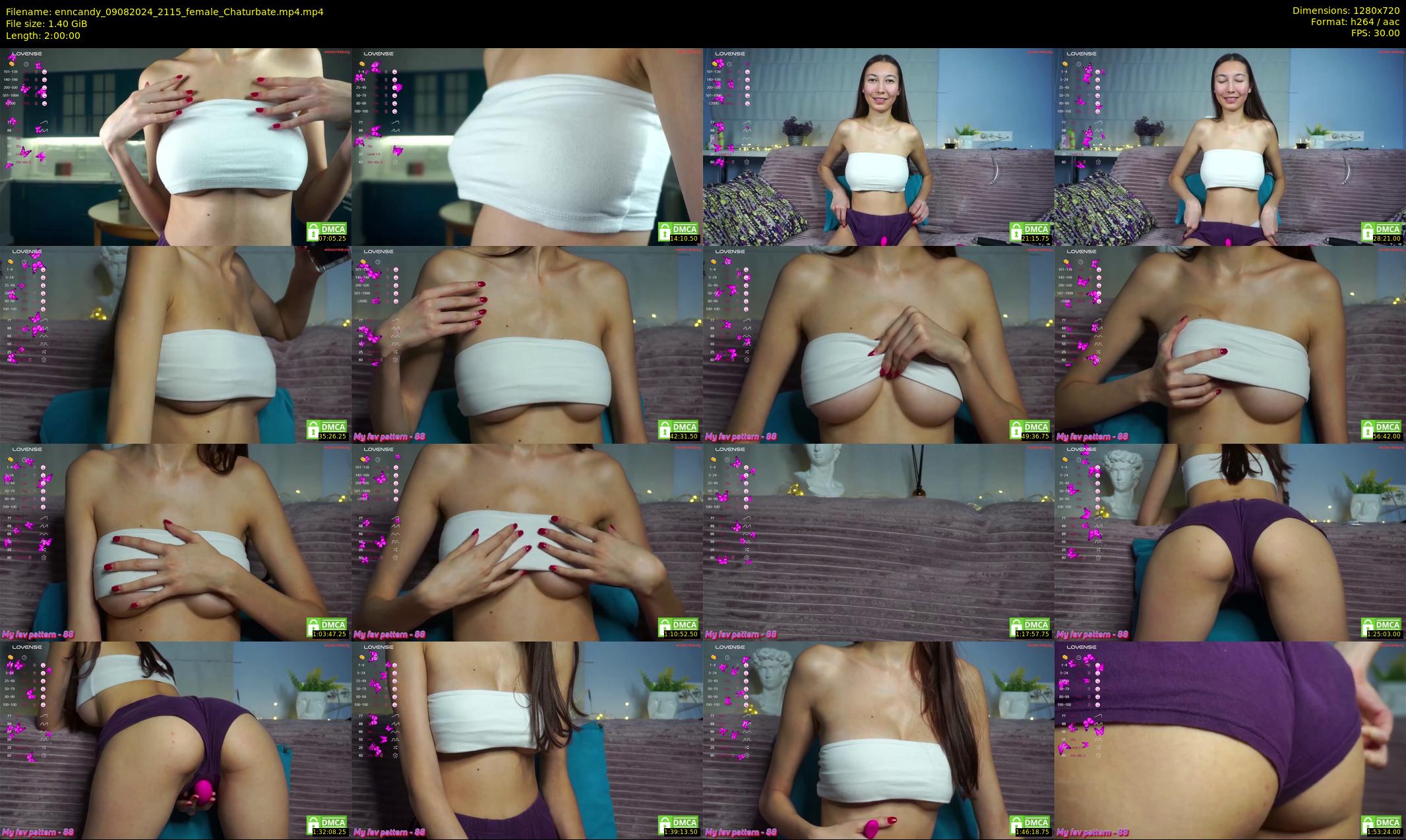 enncandy — 120 minute Chaturbate female cam show recording, 720p, Aug 9, 2024