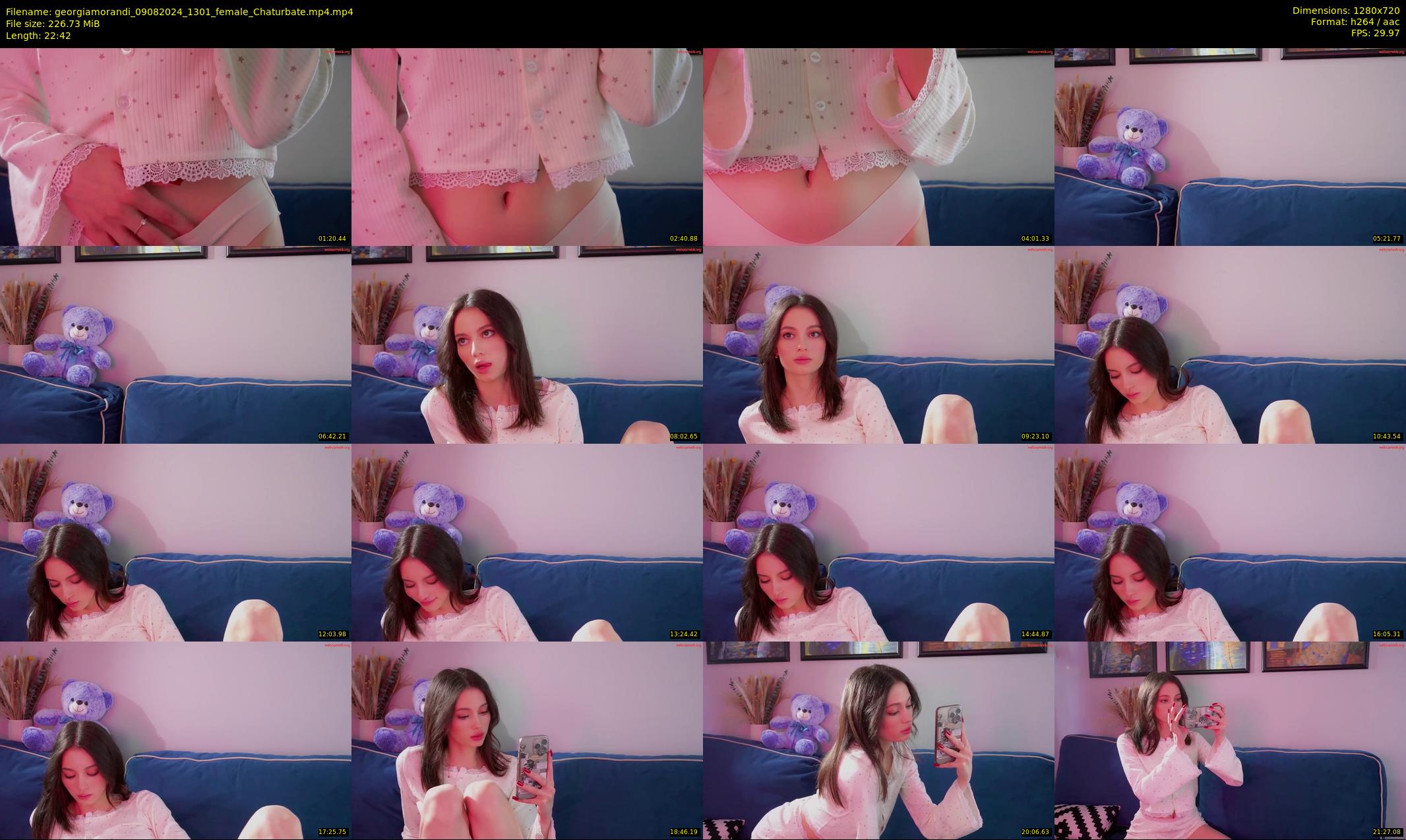 georgiamorandi — 23 minute Chaturbate female cam show recording, 720p, Aug 9, 2024