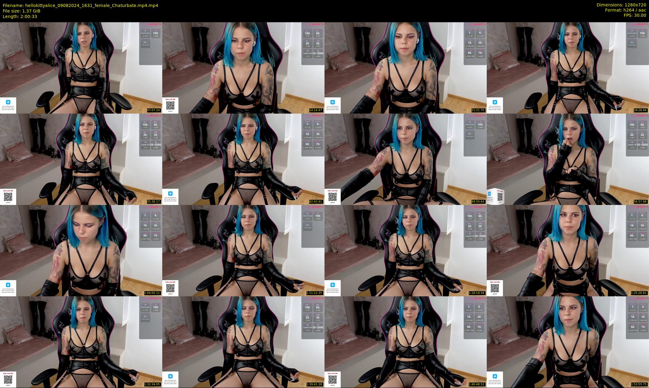 hellokittyalice — 121 minute Chaturbate female cam show recording, 720p, Aug 9, 2024