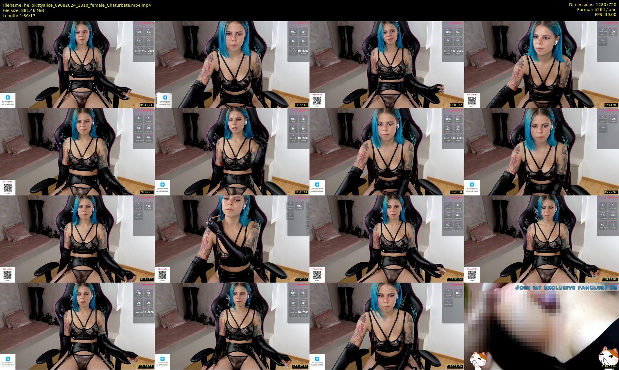 hellokittyalice — 97 minute Chaturbate female cam show recording, 720p, Aug 9, 2024