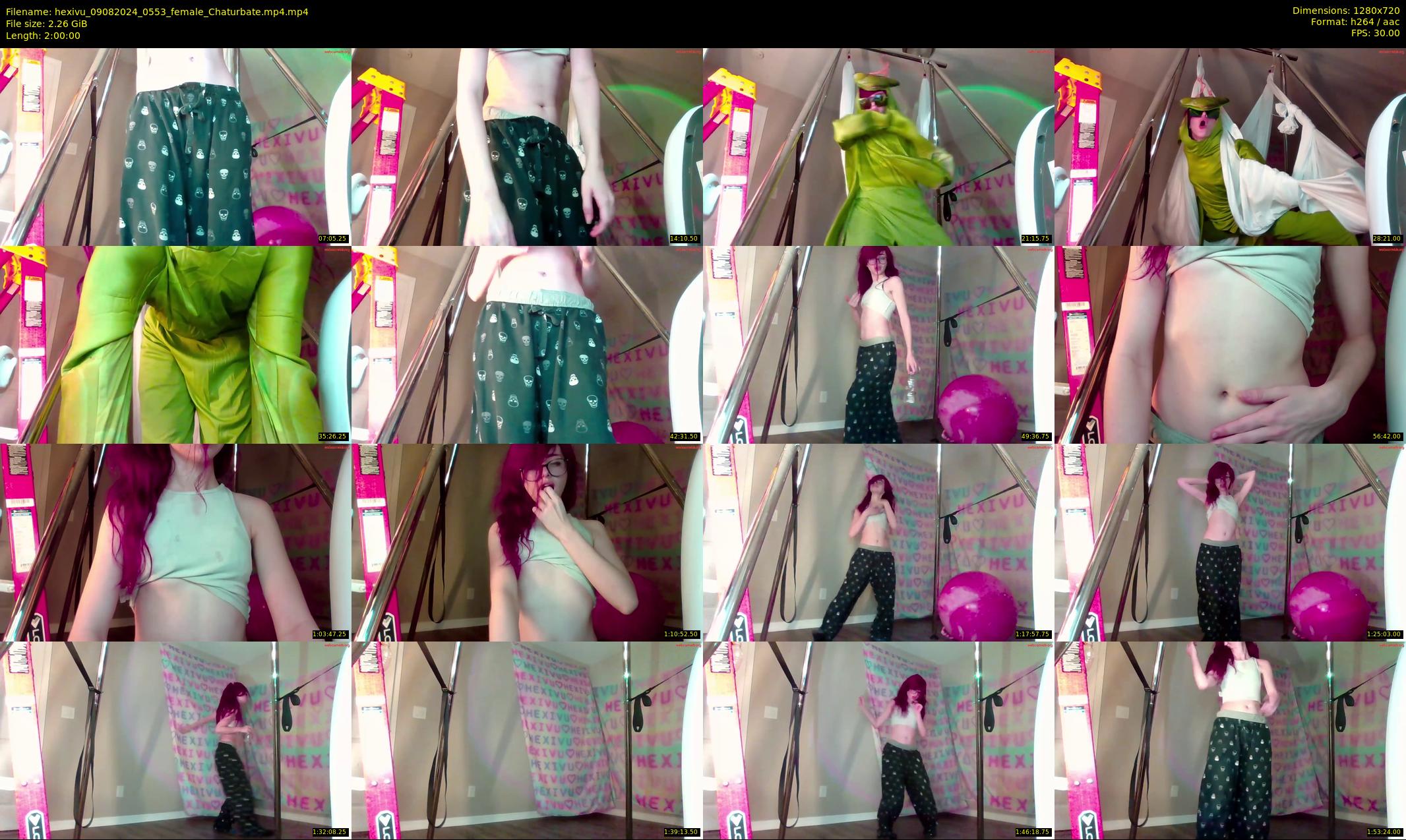hexivu — 120 minute Chaturbate female cam show recording, 720p, Aug 9, 2024