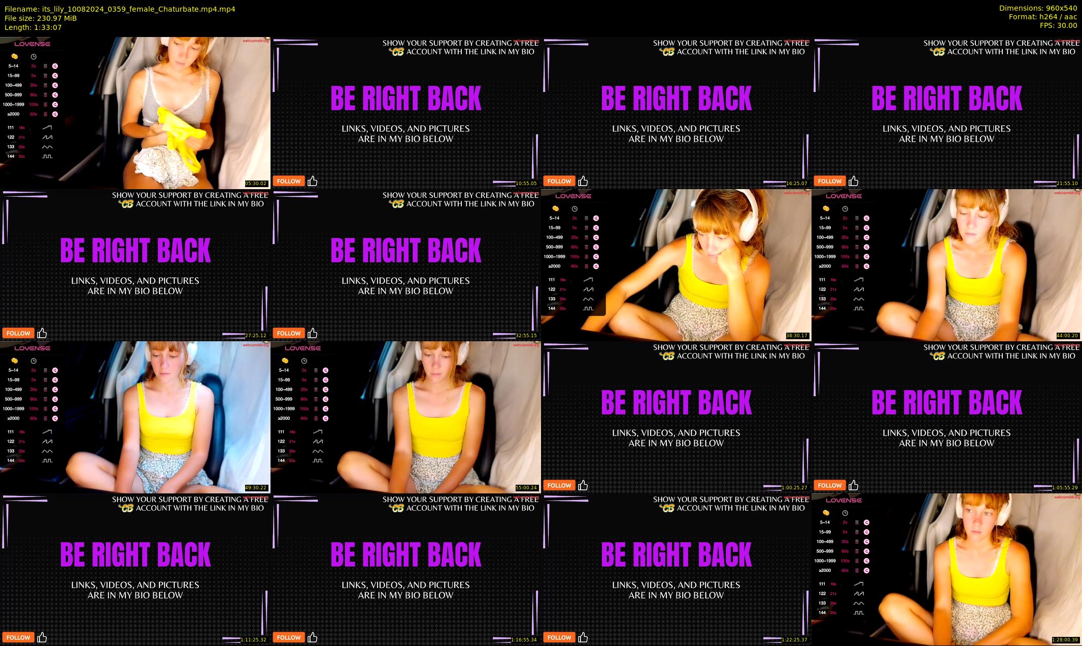 its_lily — 94 minute Chaturbate female cam show recording, 480p, Aug 10, 2024