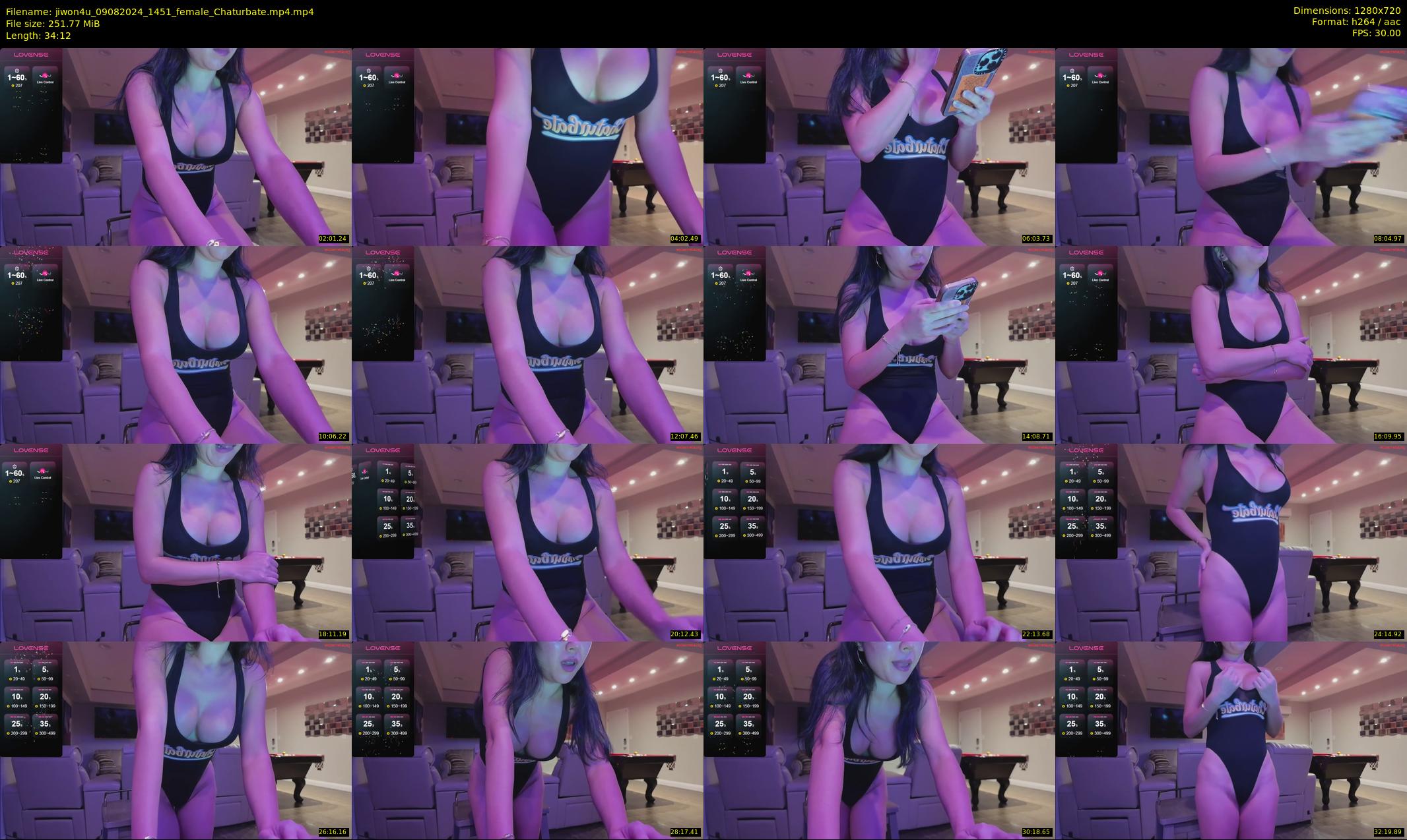 jiwon4u — 35 minute Chaturbate female cam show recording, 720p, Aug 9, 2024