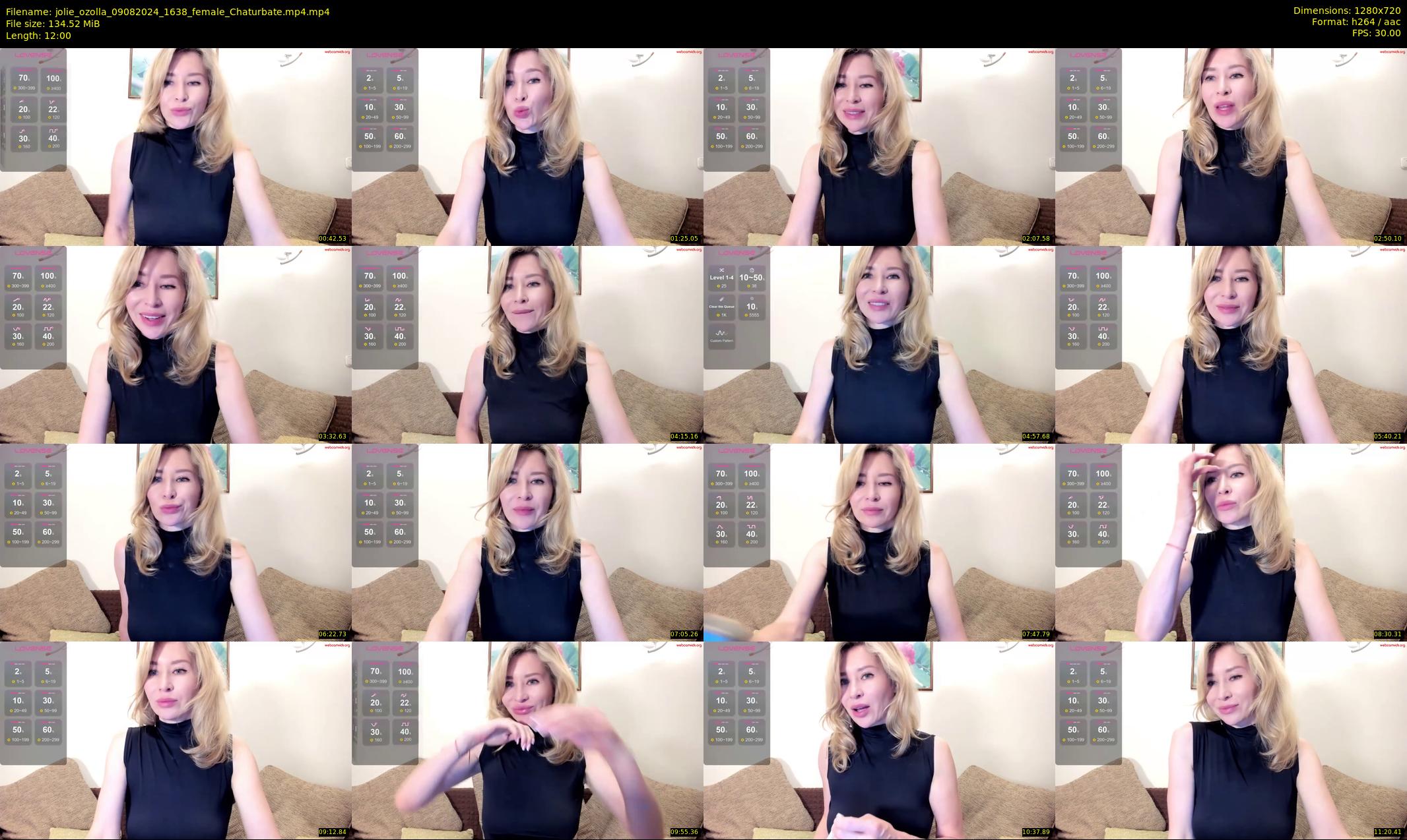 jolie_ozolla — 12 minute Chaturbate female cam show recording, 720p, Aug 9, 2024