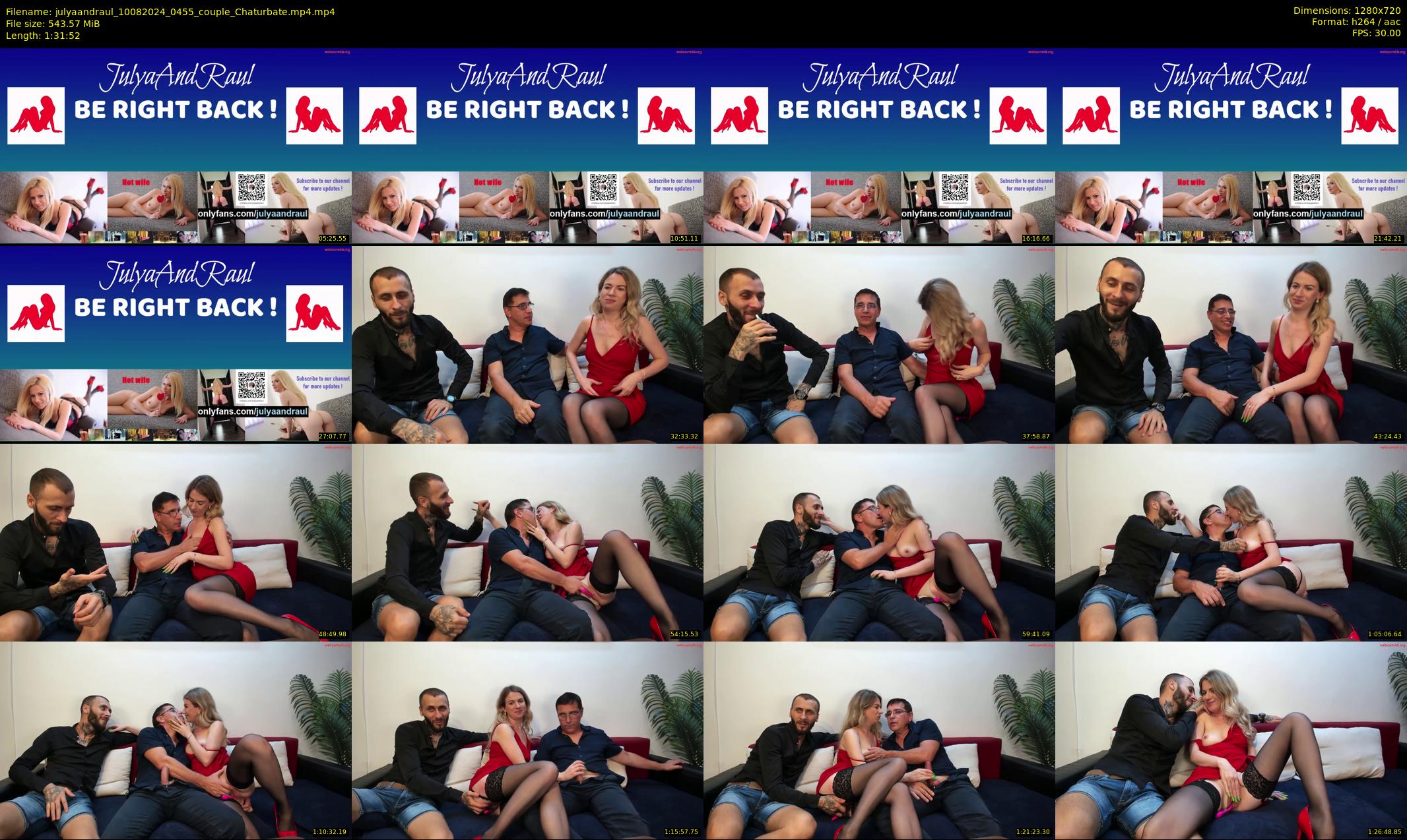julyaandraul — 92 minute Chaturbate couple cam show recording, 720p, Aug 10, 2024