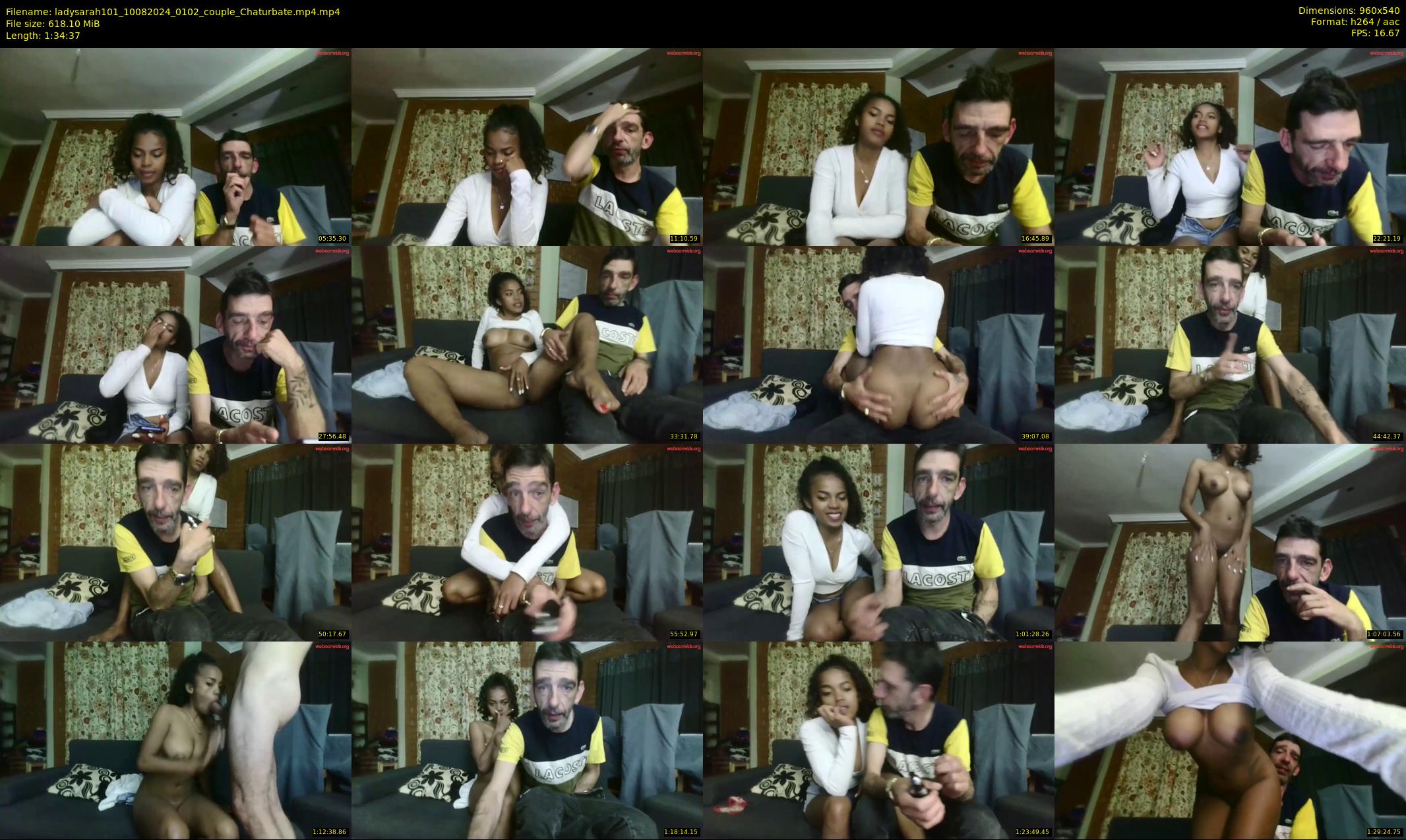 ladysarah101 — 95 minute Chaturbate couple cam show recording, 480p, Aug 10, 2024