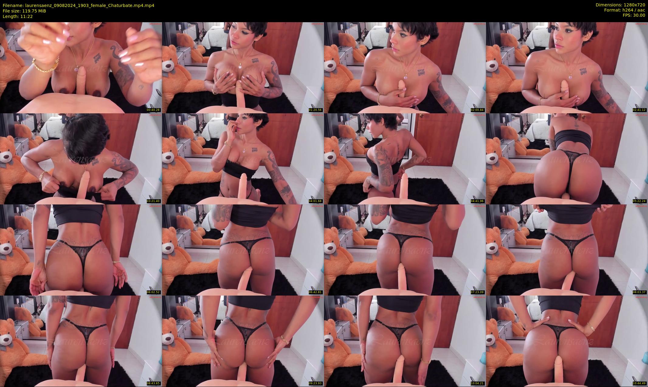laurensaenz — 12 minute Chaturbate female cam show recording, 720p, Aug 9, 2024