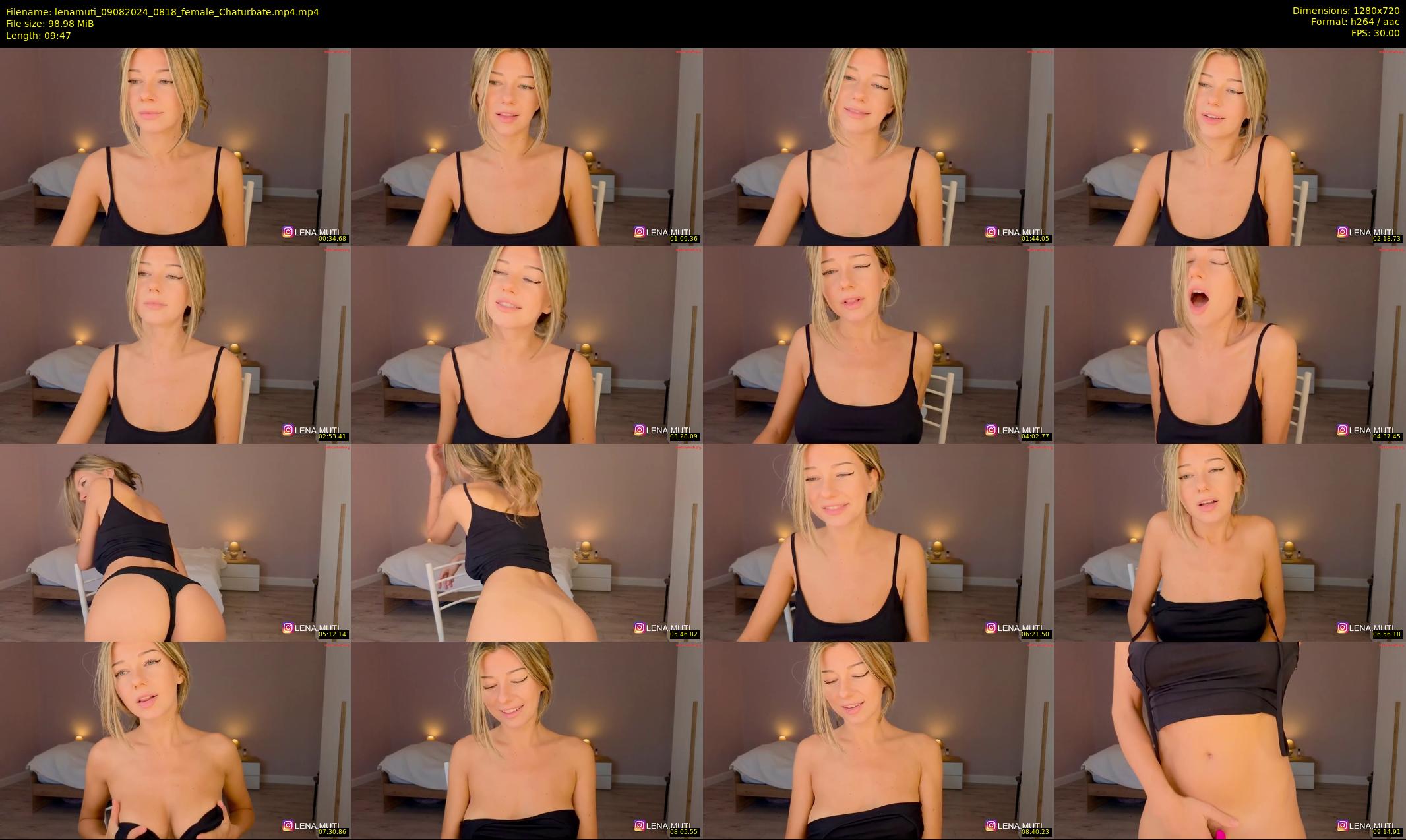 lenamuti — 10 minute Chaturbate female cam show recording, 720p, Aug 9, 2024